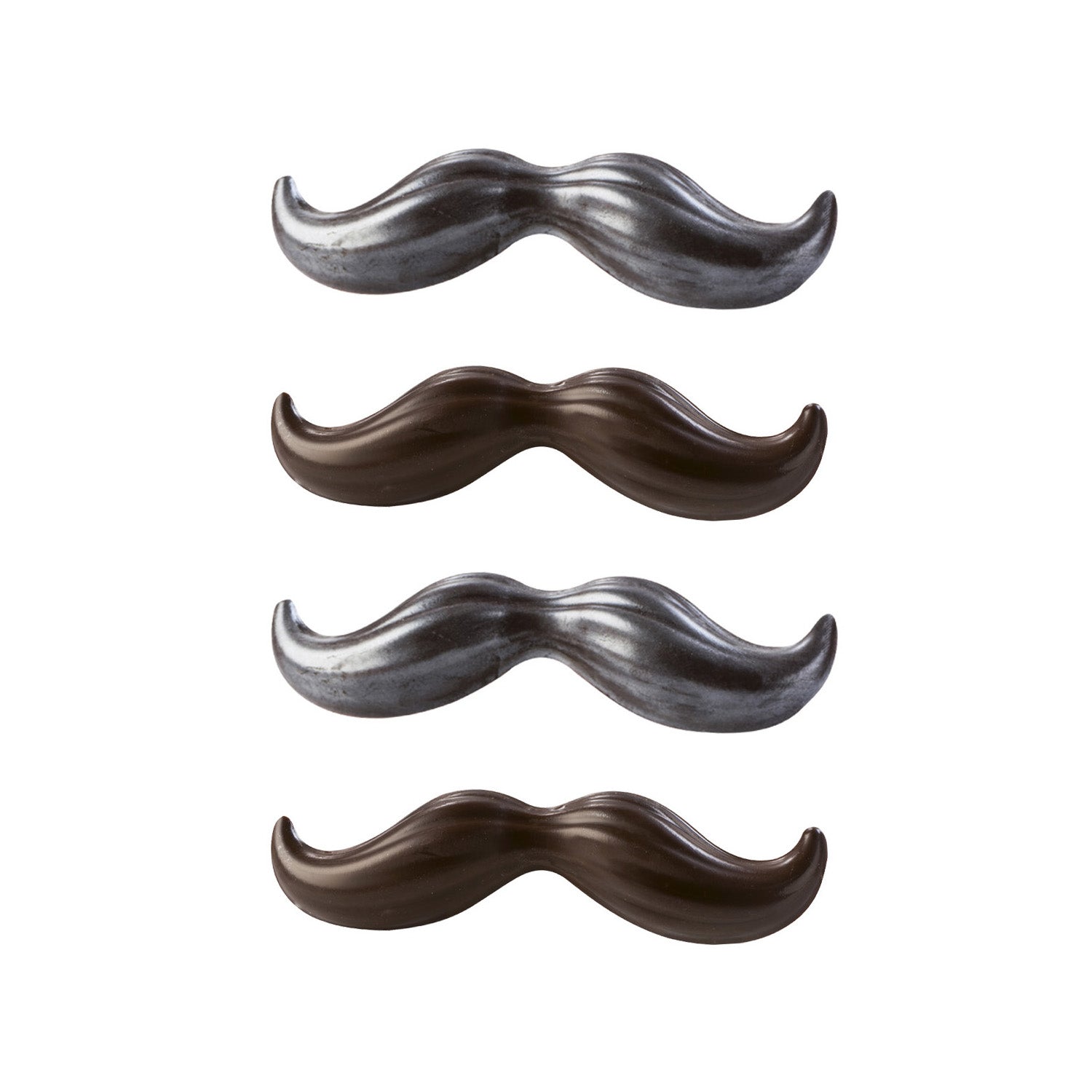 KIT 2 MOLDES PLÁSTICO TERMOFORMADO BIGOTE Y GAFAS | 8U