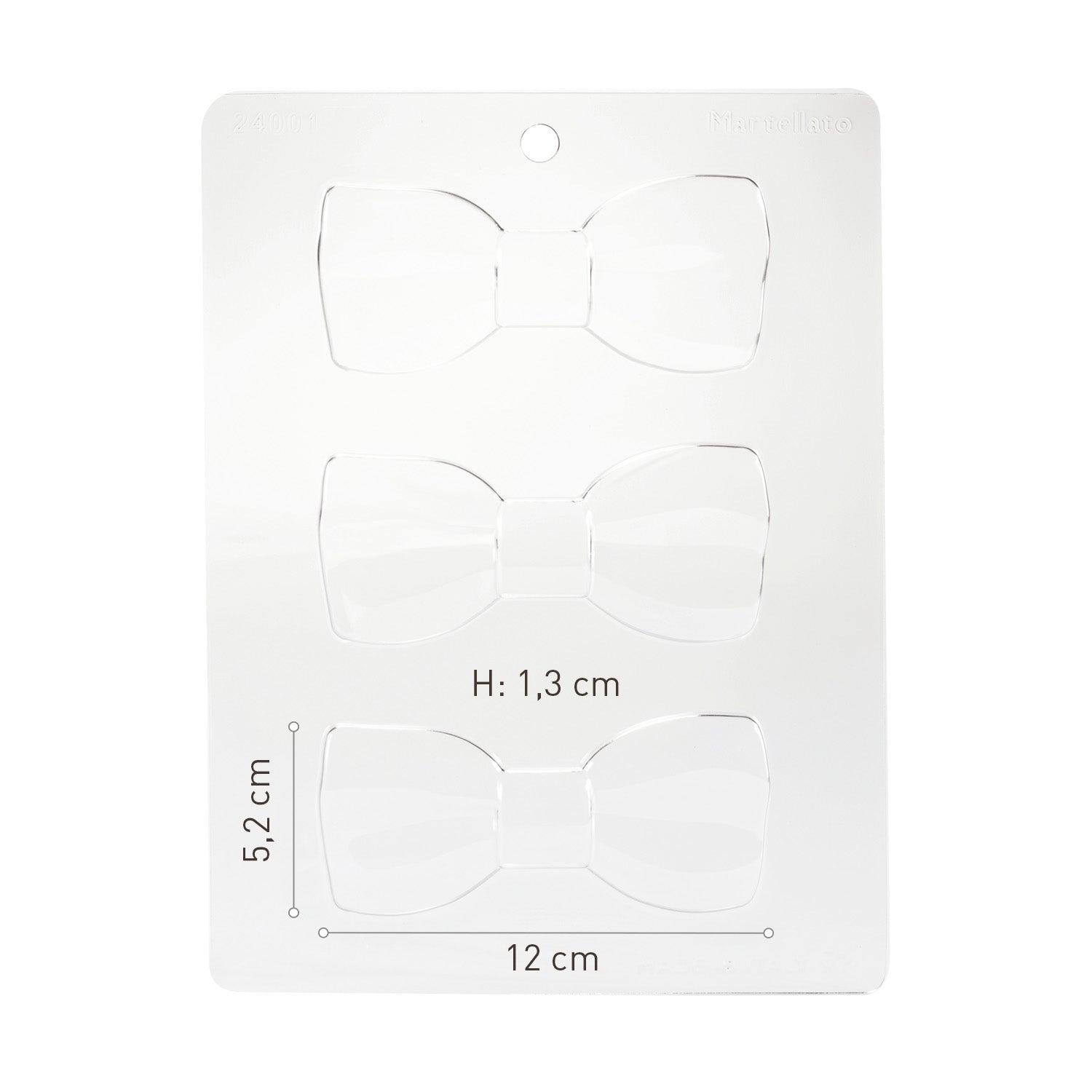 KIT 4 MOLDES PLÁSTICO TERMOFORMADO PAJARITA 120X52H13MM