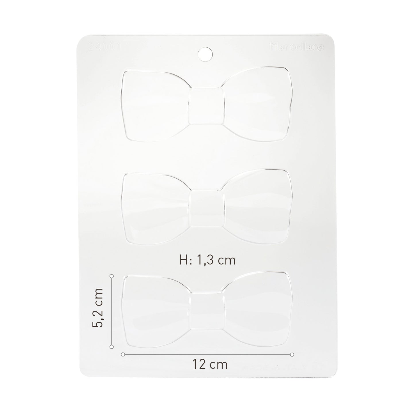 KIT 4 MOLDES PLÁSTICO TERMOFORMADO PAJARITA 120X52H13MM