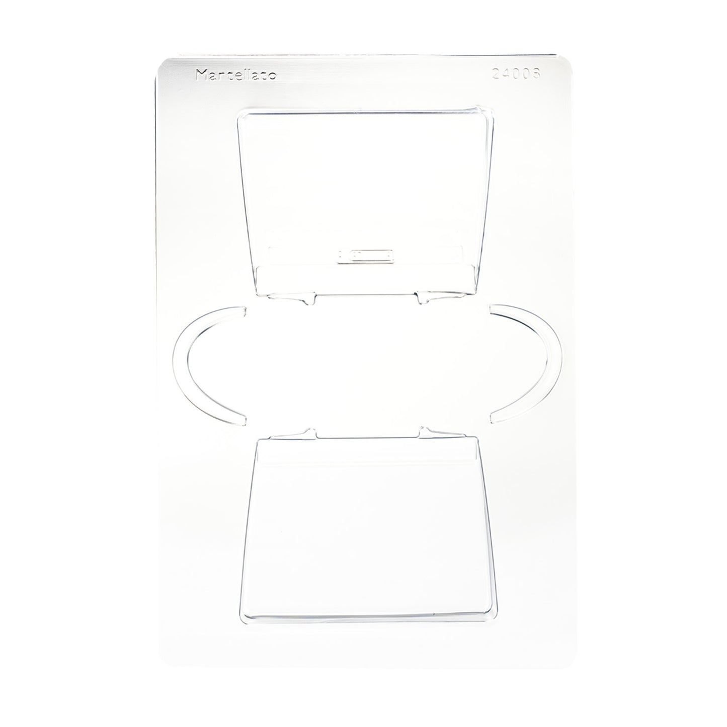 KIT 2 MOLDES PLÁSTICO TERMOFORMADO BOLSO 119X52 H126MM