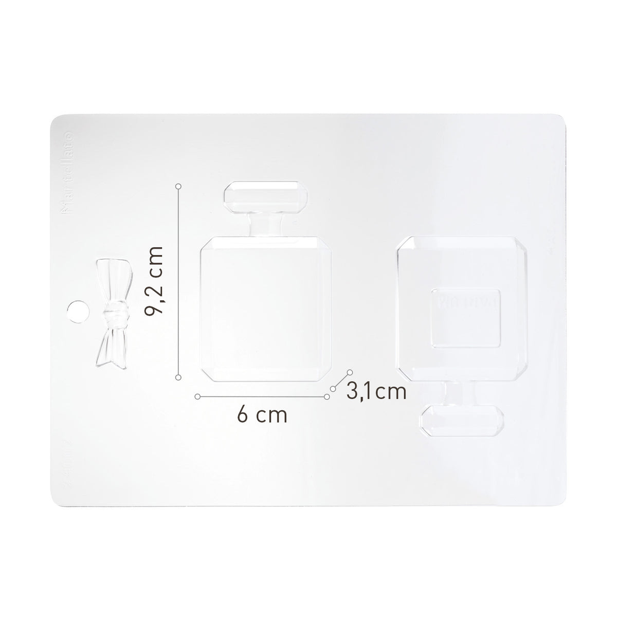 KIT 2 MOULES THERMOFORMÉS EN PLASTIQUE PARFUM 60X31XH92MM