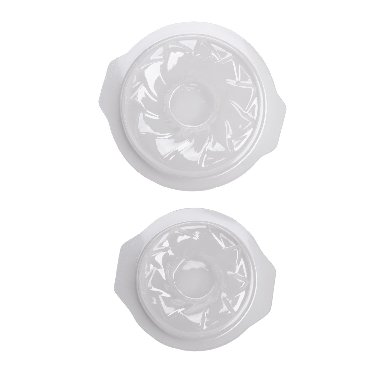 KIT 2 MOLDES PLÁSTICO SEMI FRÍO REDONDO GRANDE/PEQUEÑO