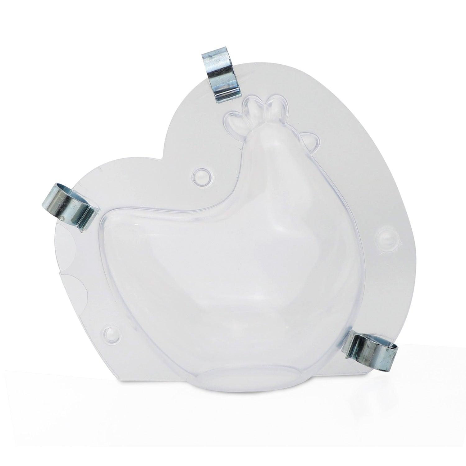 MOLDE PLÁSTICO TERMOFORMADO GALLINA 3D 108X75H120MM | 90GR