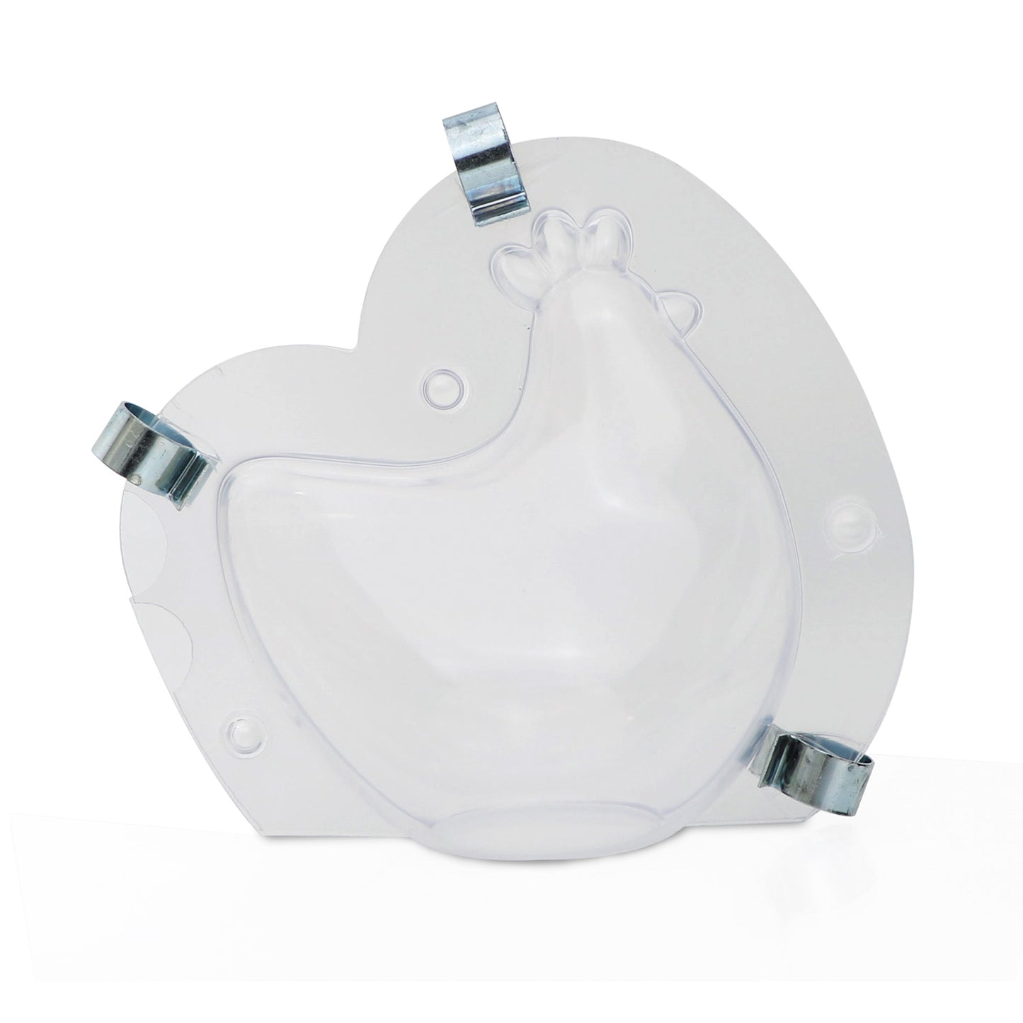 MOLDE PLÁSTICO TERMOFORMADO 3D GALINHA 108X75H120MM | 90GR