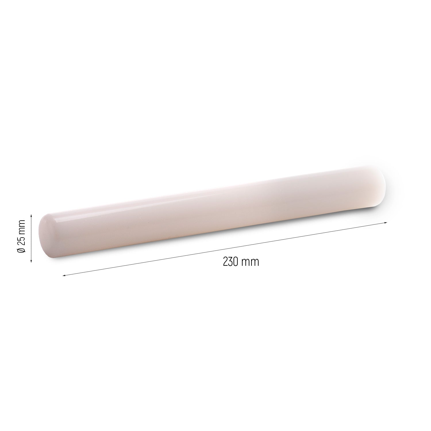 ROLO DE MASSA PARA FONDANT Ø 25MM - 230MM