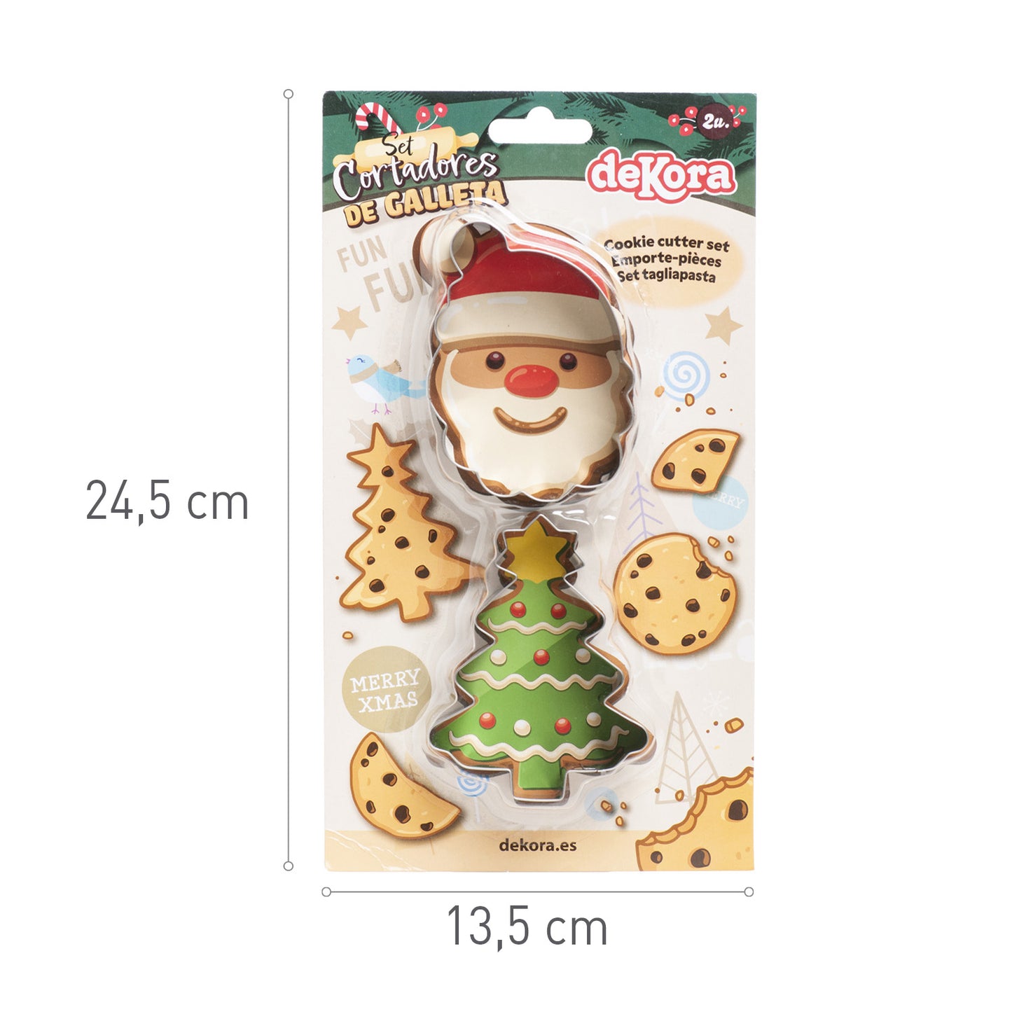 SET 2 CORTAPASTAS NAVIDAD