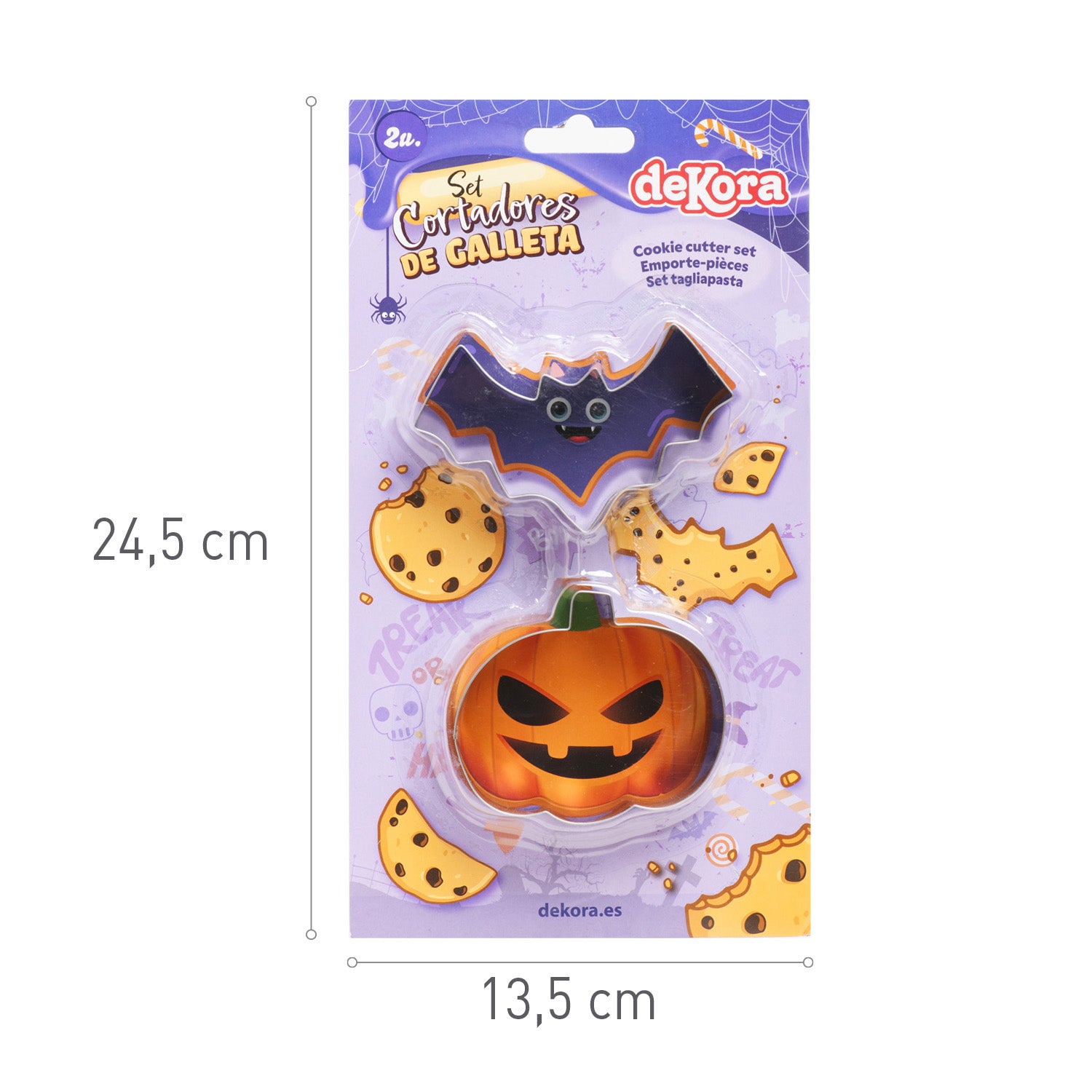 CONJUNTO 2 CORTADORES DE HALLOWEEN
