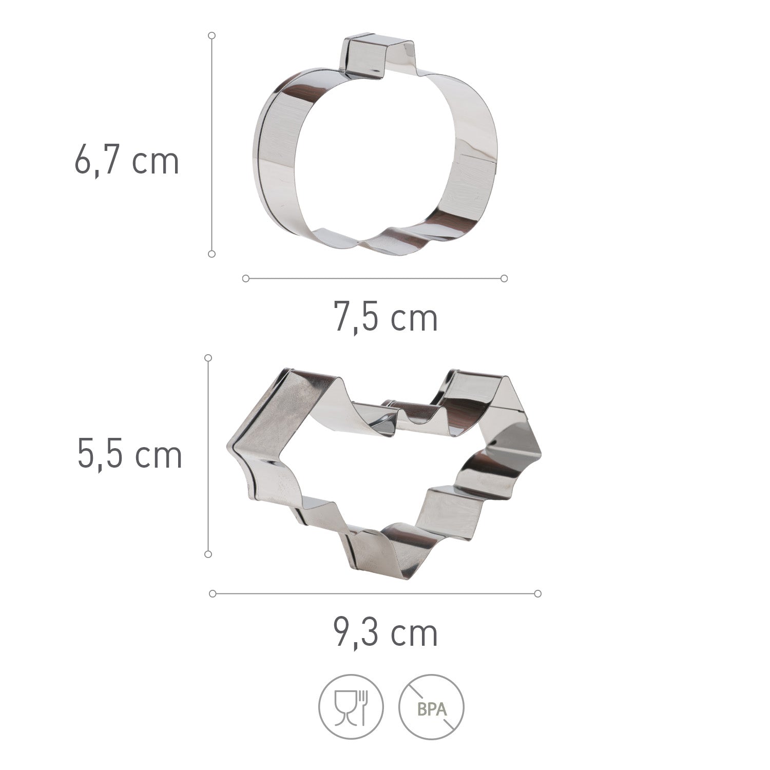 CONJUNTO 2 CORTADORES DE HALLOWEEN