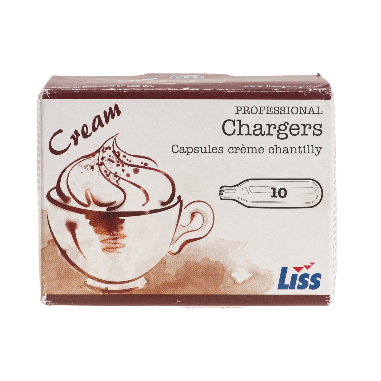 CARTUCHO PARA SIFÓN CREMA (NO2) 10 UDS