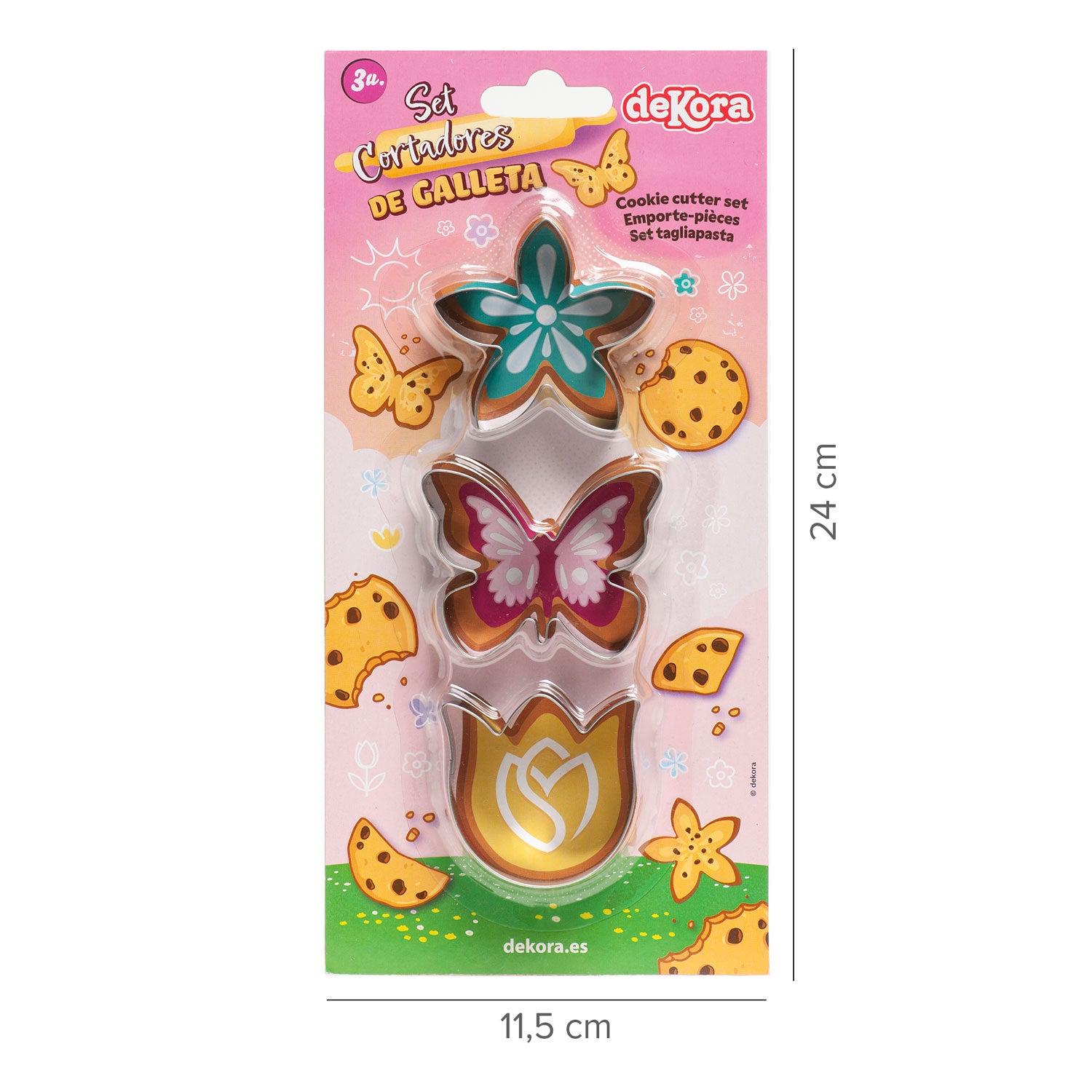 SET 3 FLOWER CUTTERS
