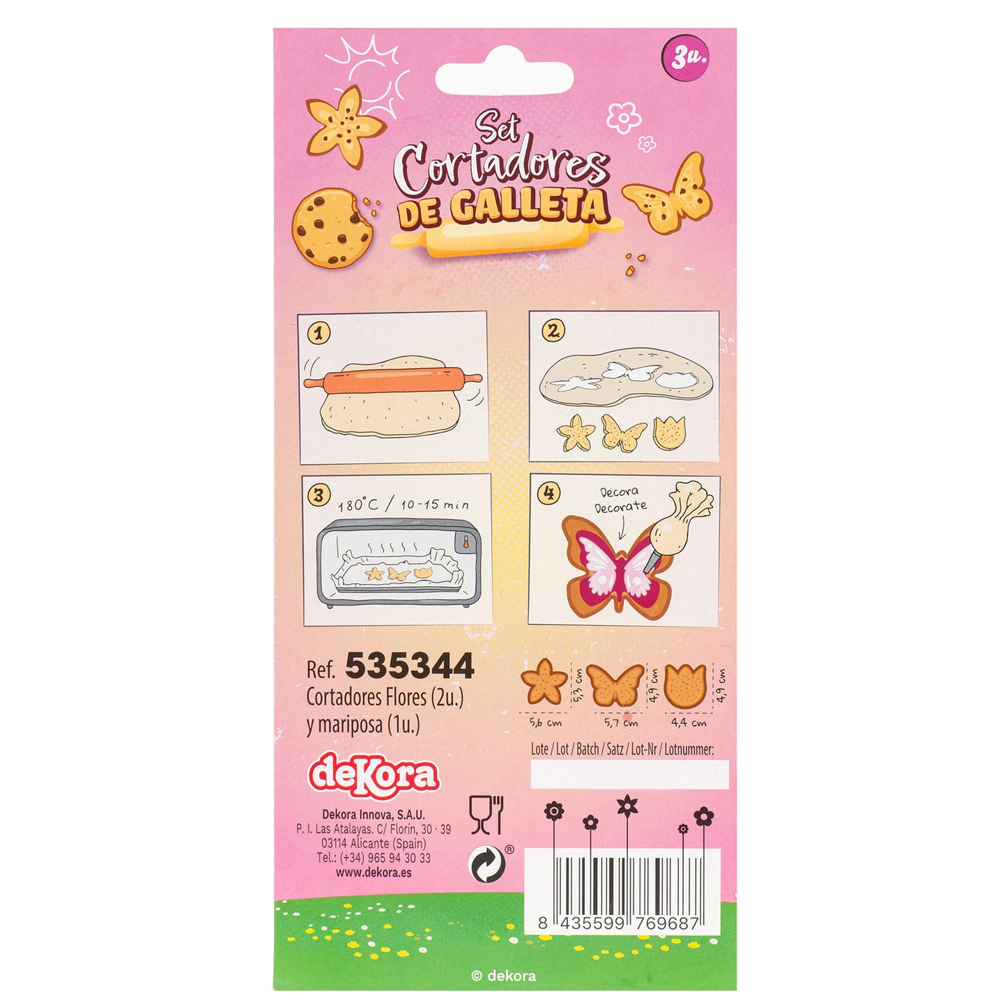 SET 3 FLOWER CUTTERS