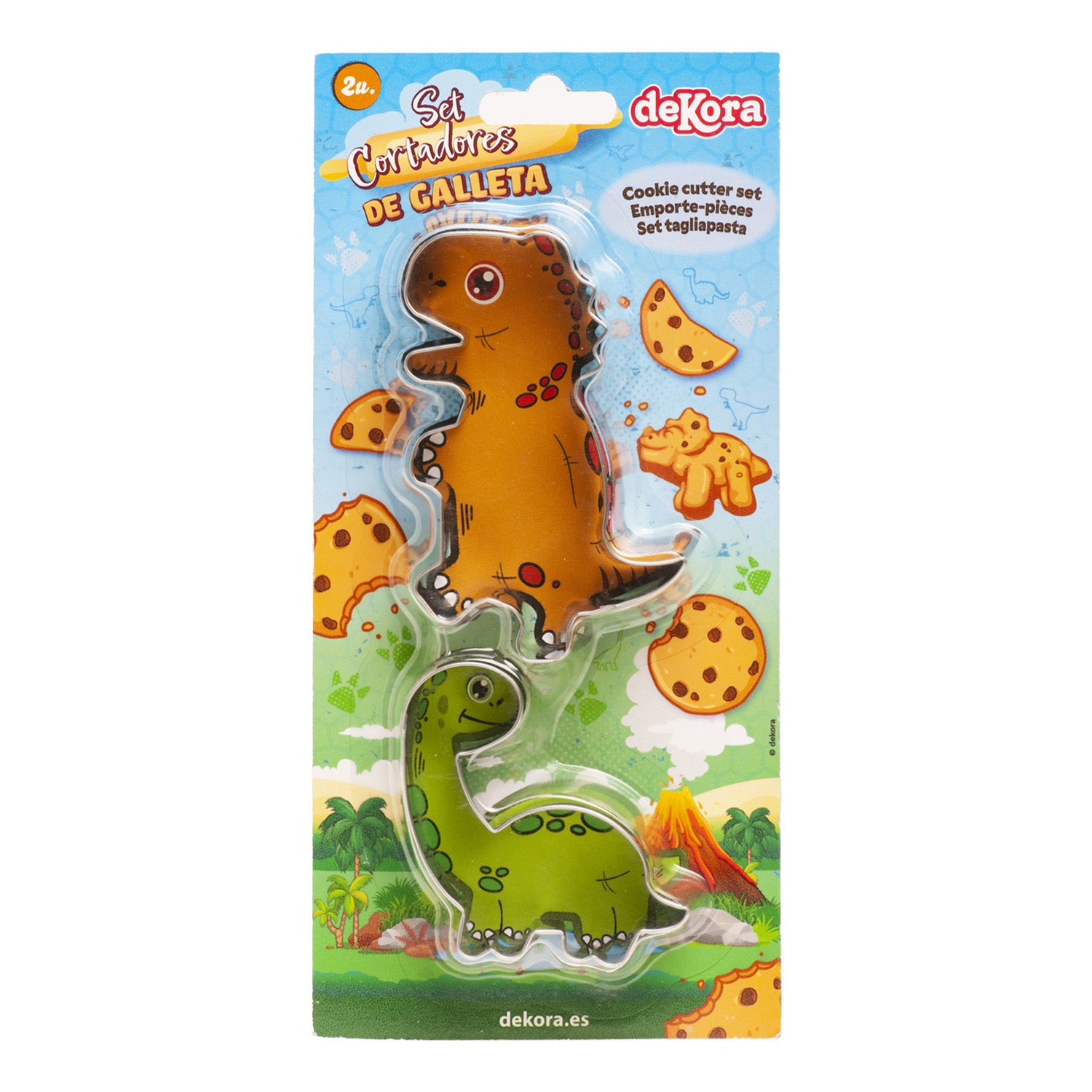 CONJUNTO 2 CORTADORES DE DINOSSAUROS