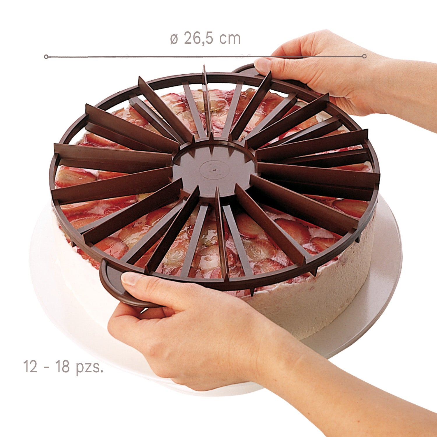 PORCIONADOR TARTAS 12/18 PIEZAS- Ø 26,5CM