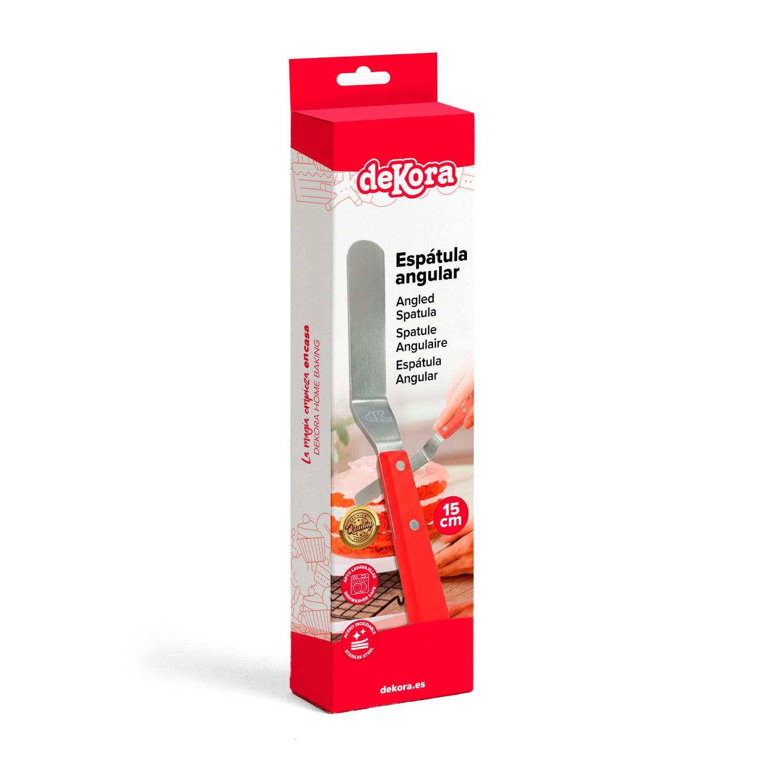 SPATOLA ANGOLARE 15 CM IN ACCIAIO INOX.- DEKORA HOME BAKING