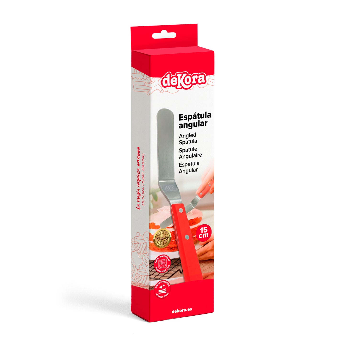 SPATOLA ANGOLARE 15 CM IN ACCIAIO INOX.- DEKORA HOME BAKING