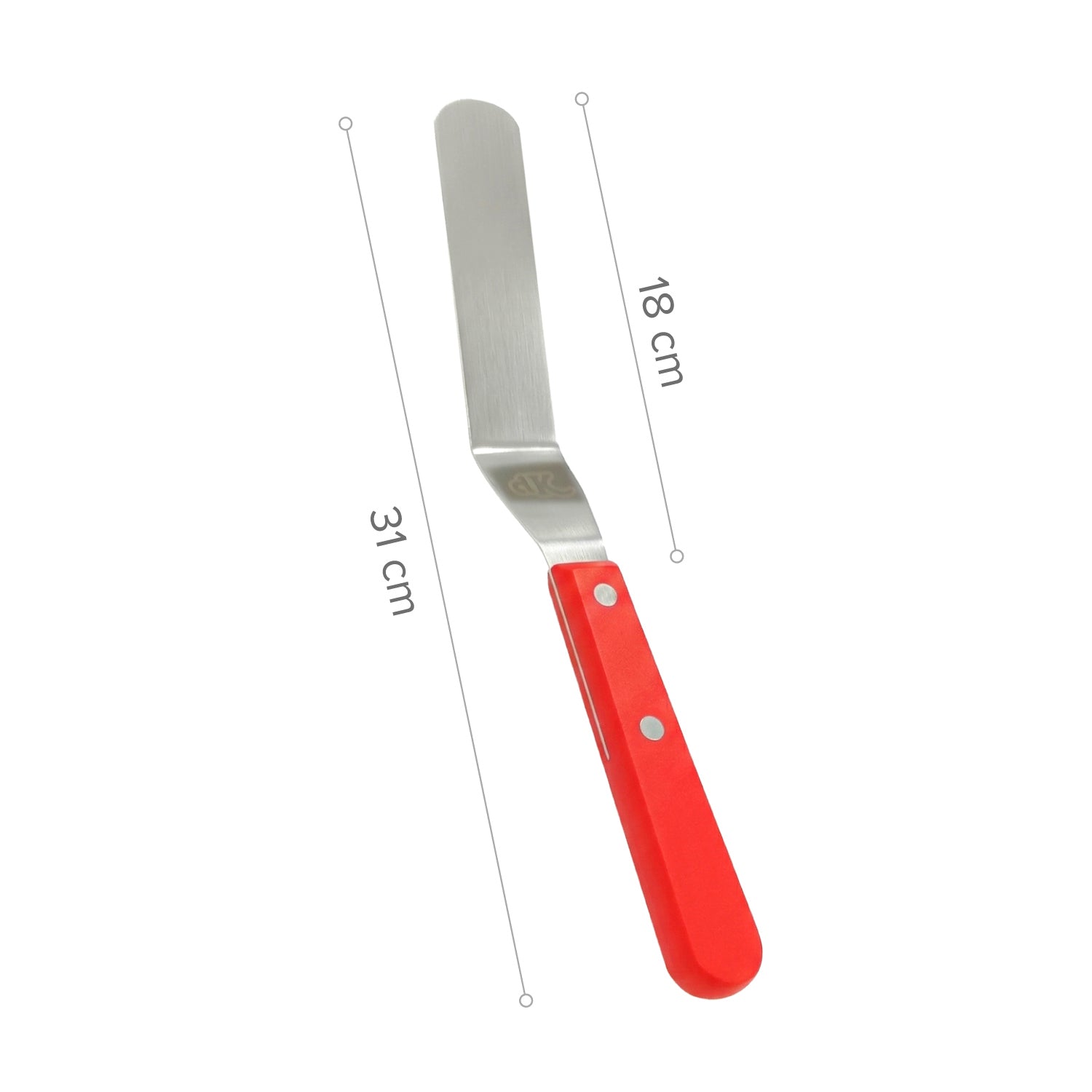 SPATULE ANGULAIRE 15 CM EN ACIER INOXYDABLE