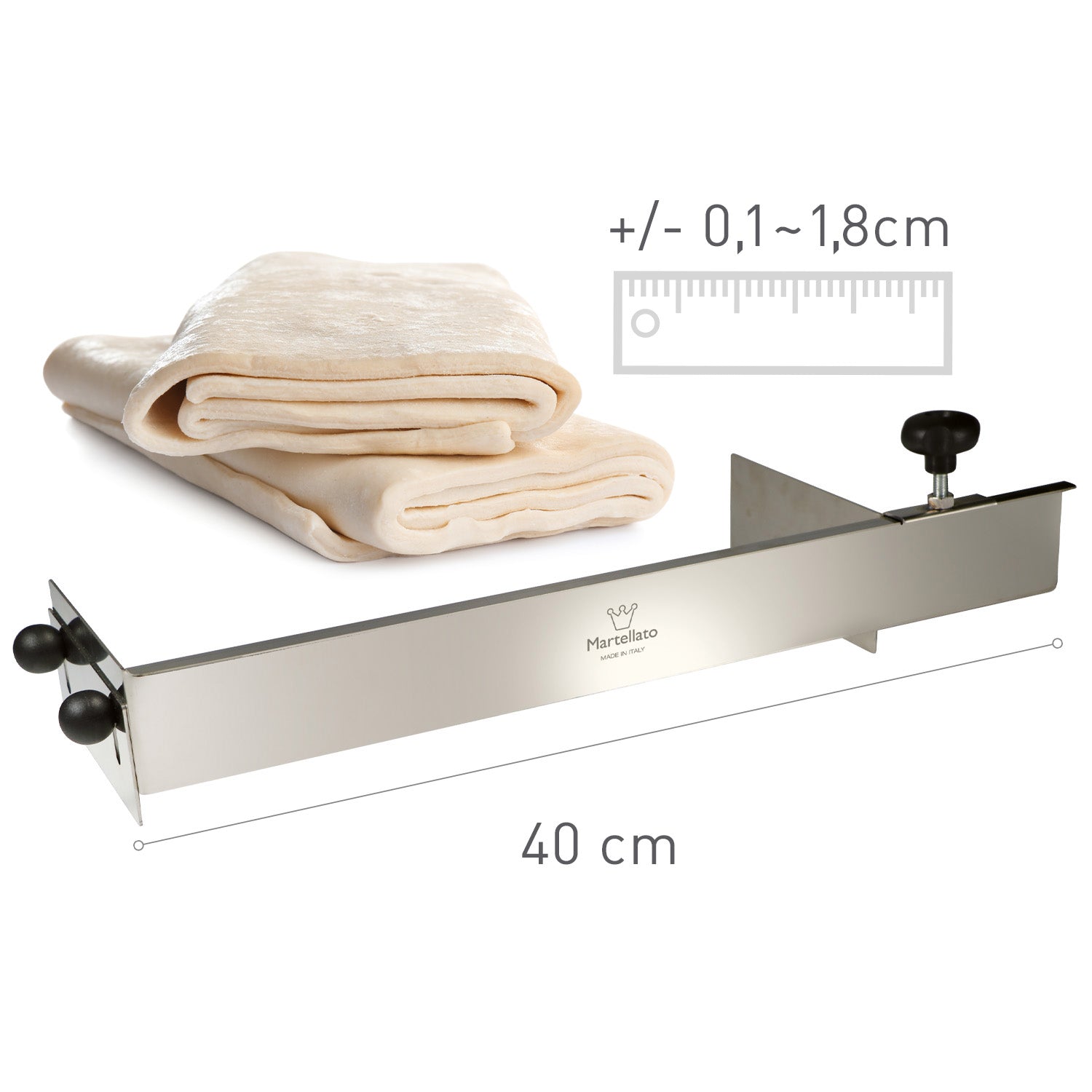 RAPLETTE RÉGLABLE EN ACIER INOXYDABLE 40CM