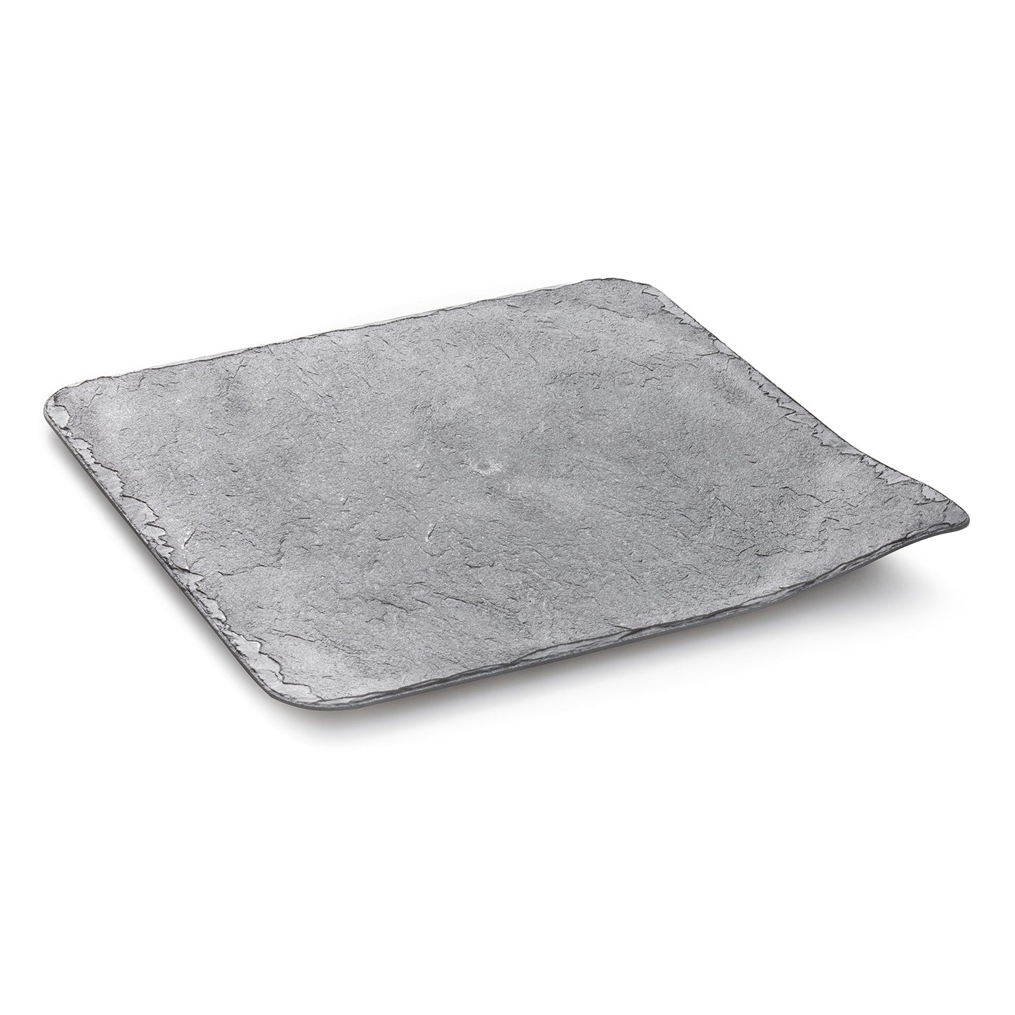 BANDEJA EFECTO PIEDRA GRIS 11X11CM