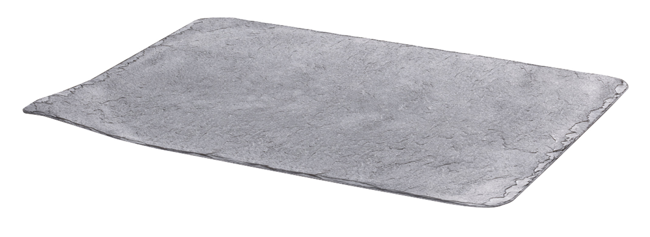 VASSOIO EFFETTO PIETRA 30X14CM GRIGIO