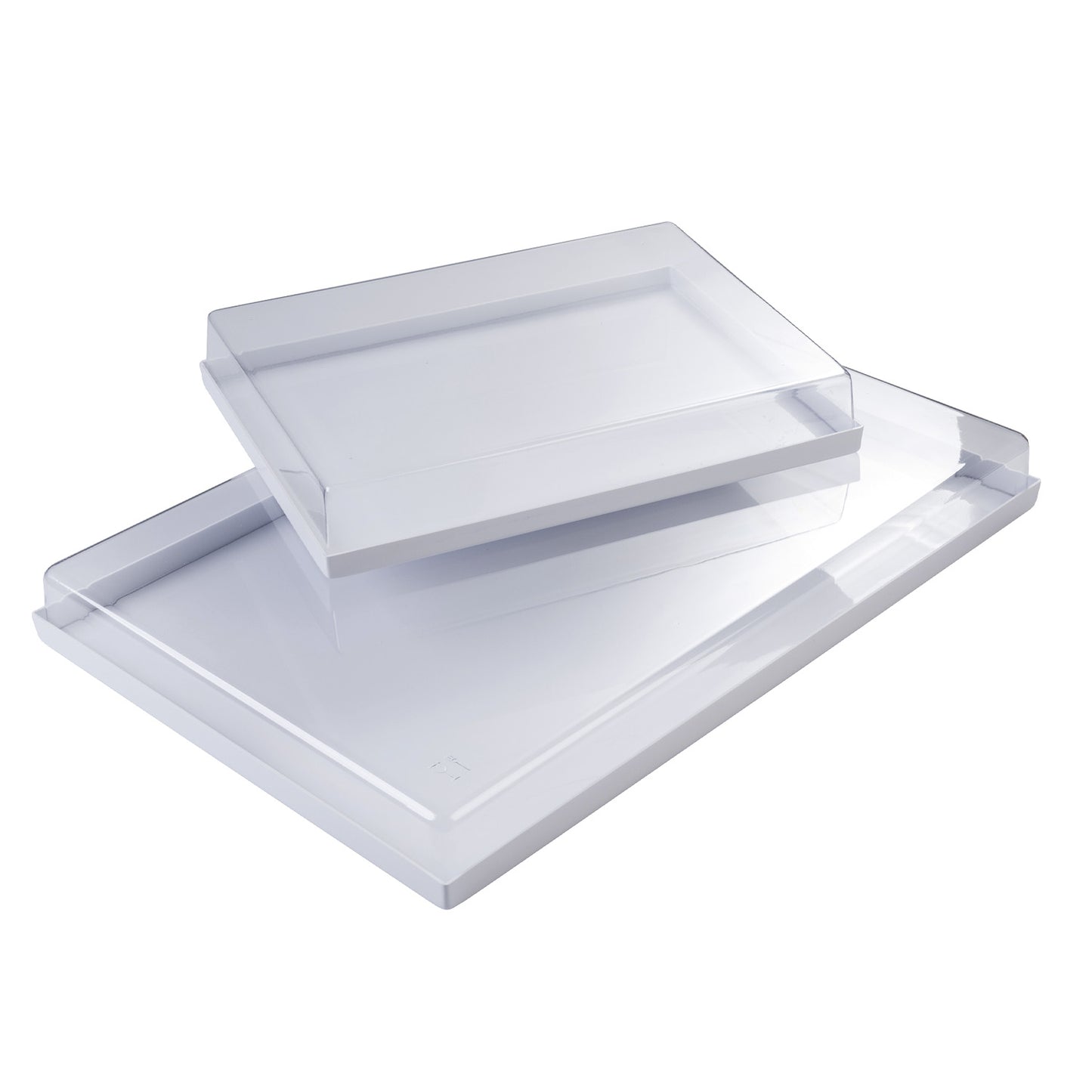 BANDEJA+TAPADERA PLASTICO 60X40X6.2CM