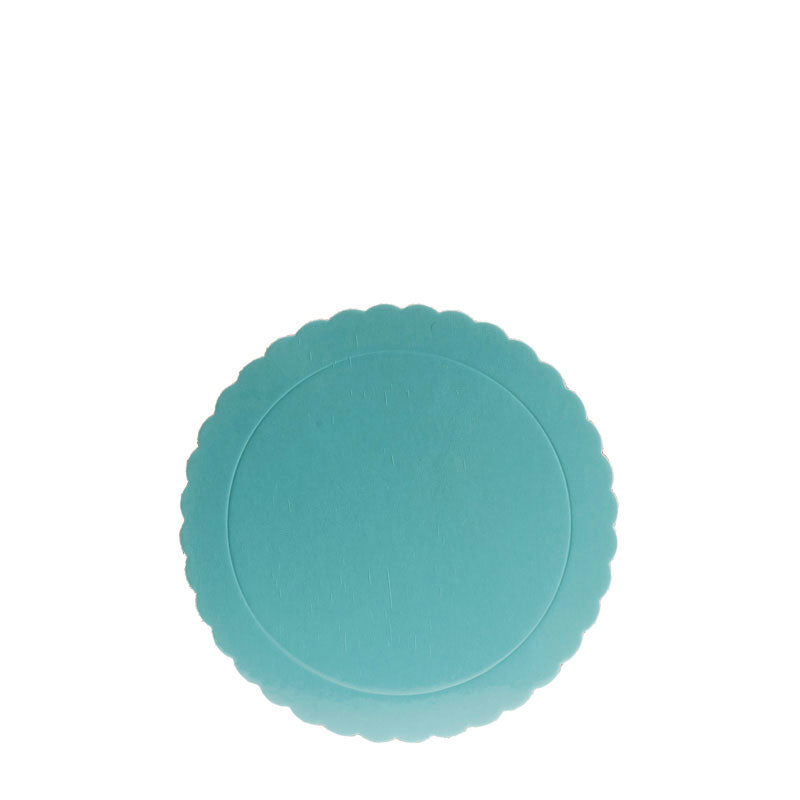 PIATTO ROTONDO PER TORTA ONDULATO BLU 3 MM 20 CM