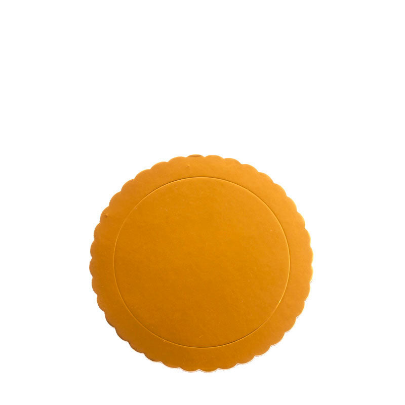 PIATTO ROTONDO PER TORTA ONDULATO ORO 3 MM 20 CM