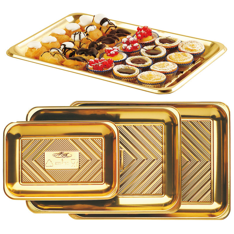 BANDEJA KADO ORO 37,5X28 CM
