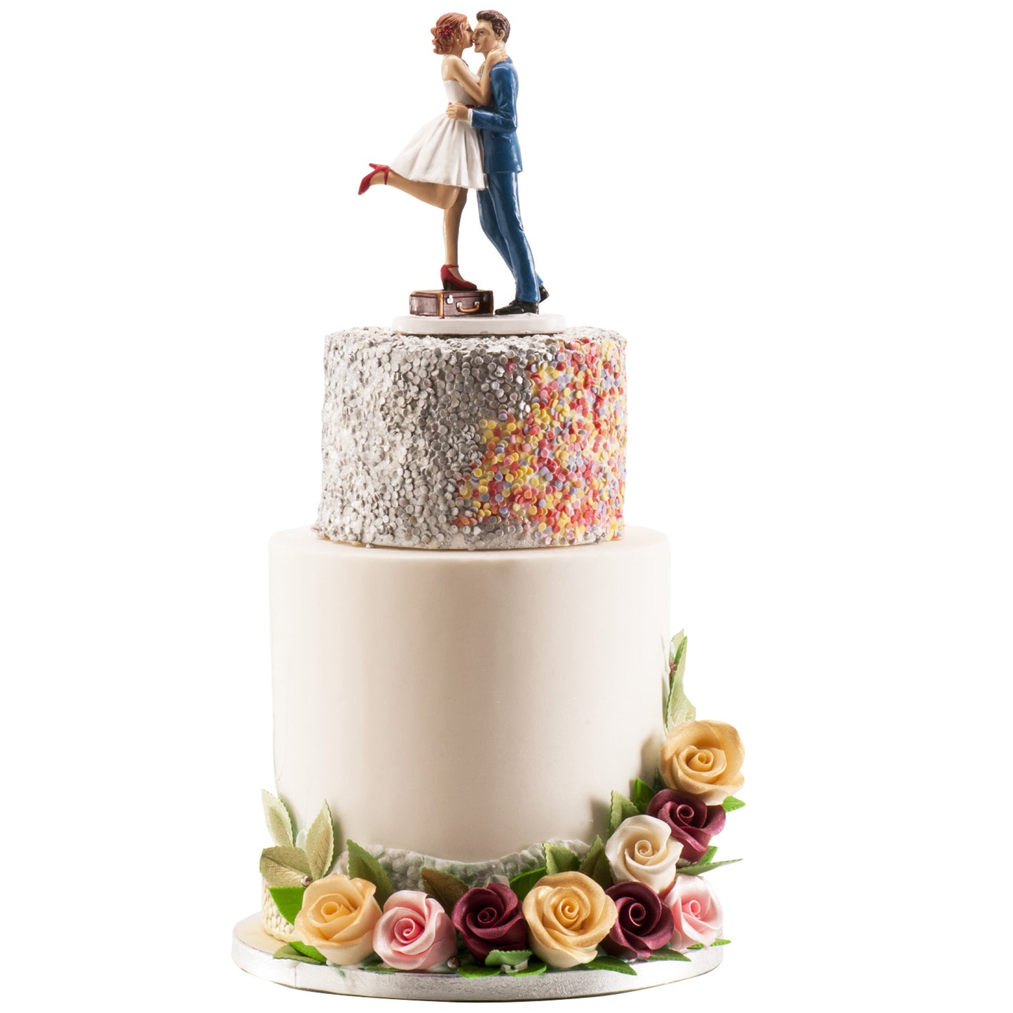 BASE DE TARTA REDONDA PLATEADA Ø 45CM H 1.2CM