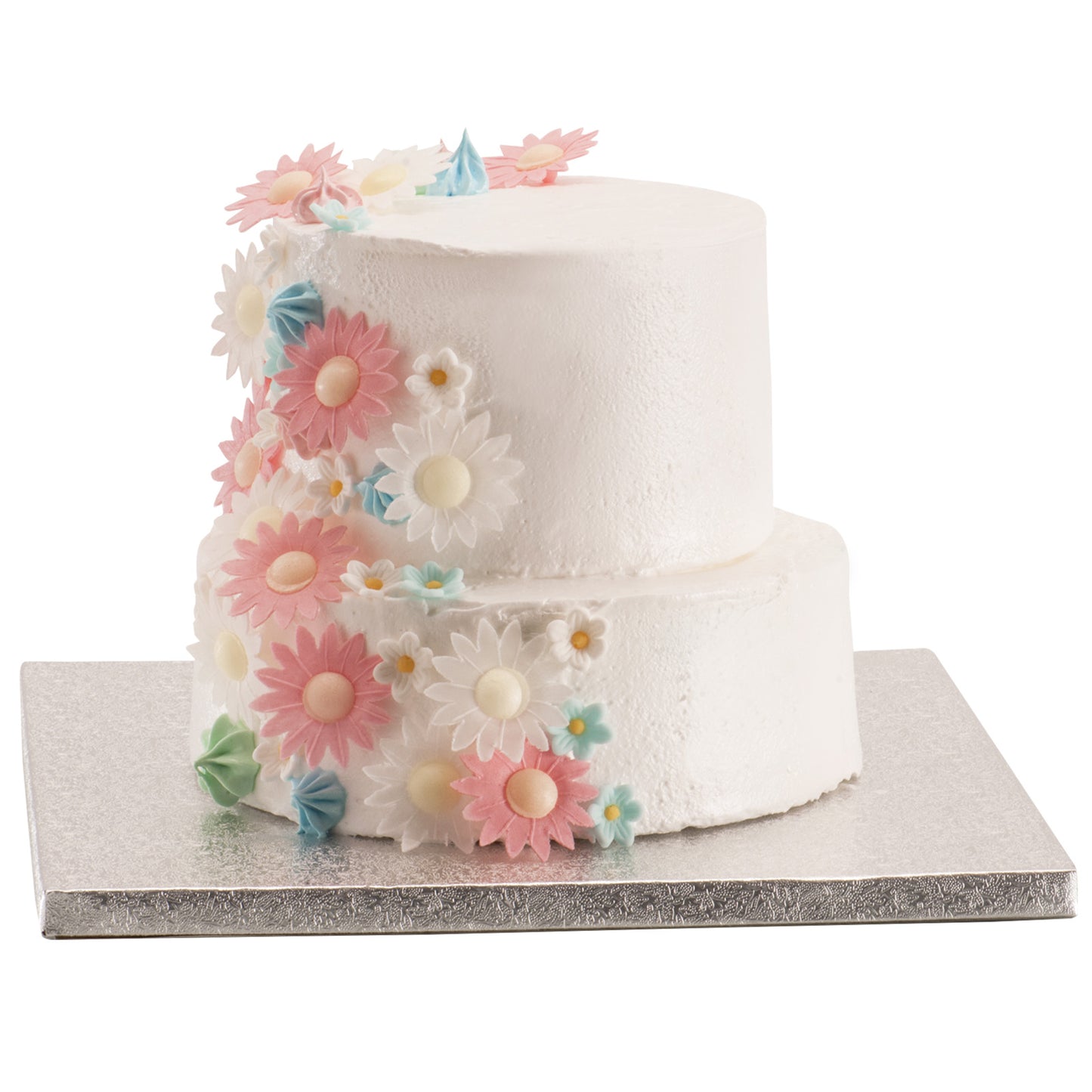 RECTANGULAR CAKE BOARD SILVER 30X25CM