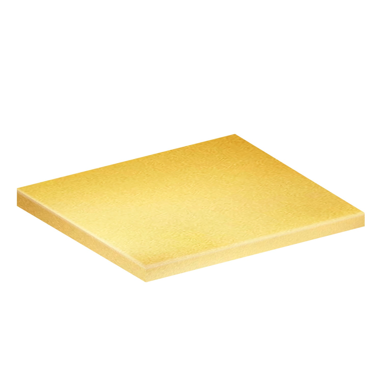 BASE DE TARTA RECTANGULAR DORADA 35X30 CM   H1.2CM