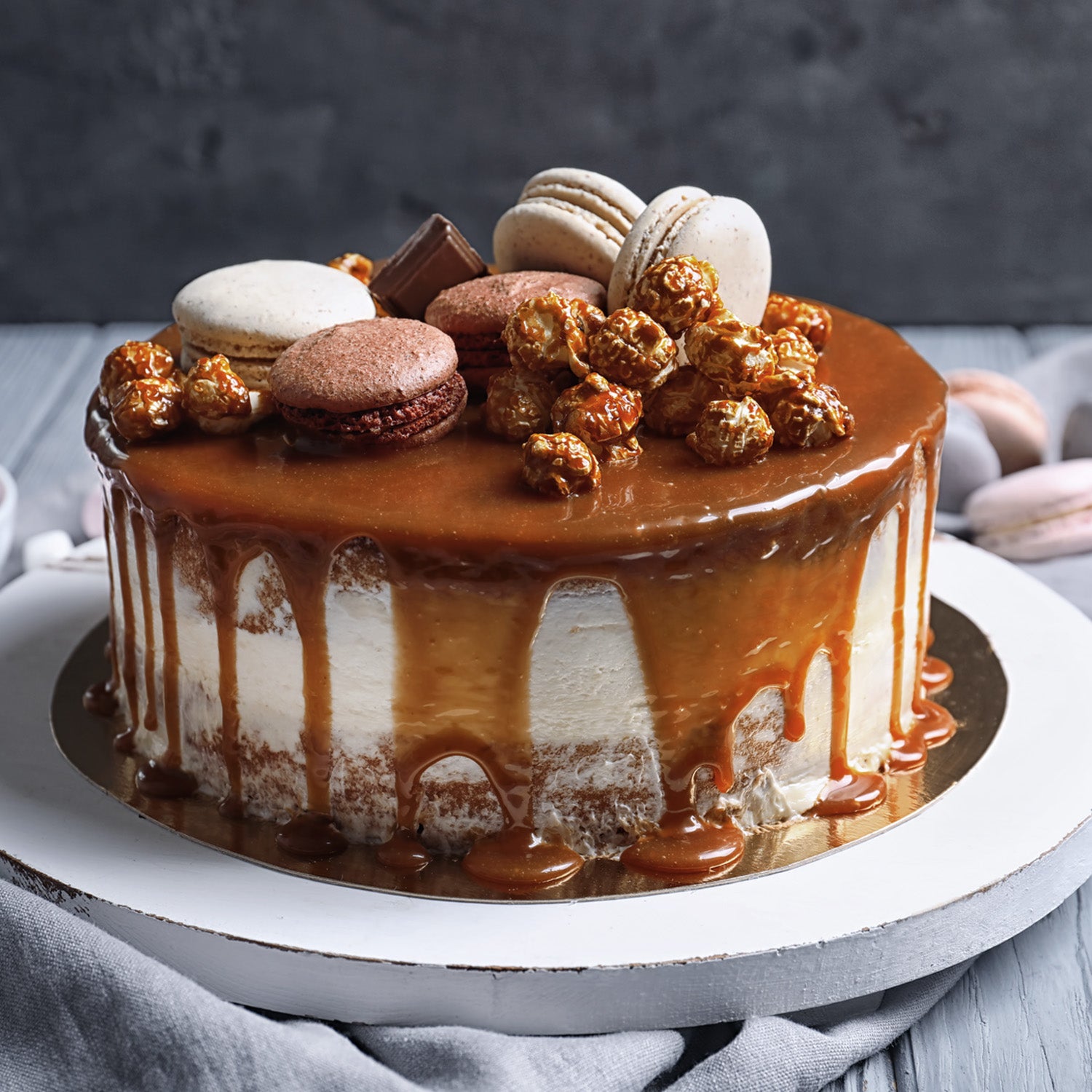 BASE DE GÂTEAU RONDE BLANCHE Ø 25CM H1.2CM