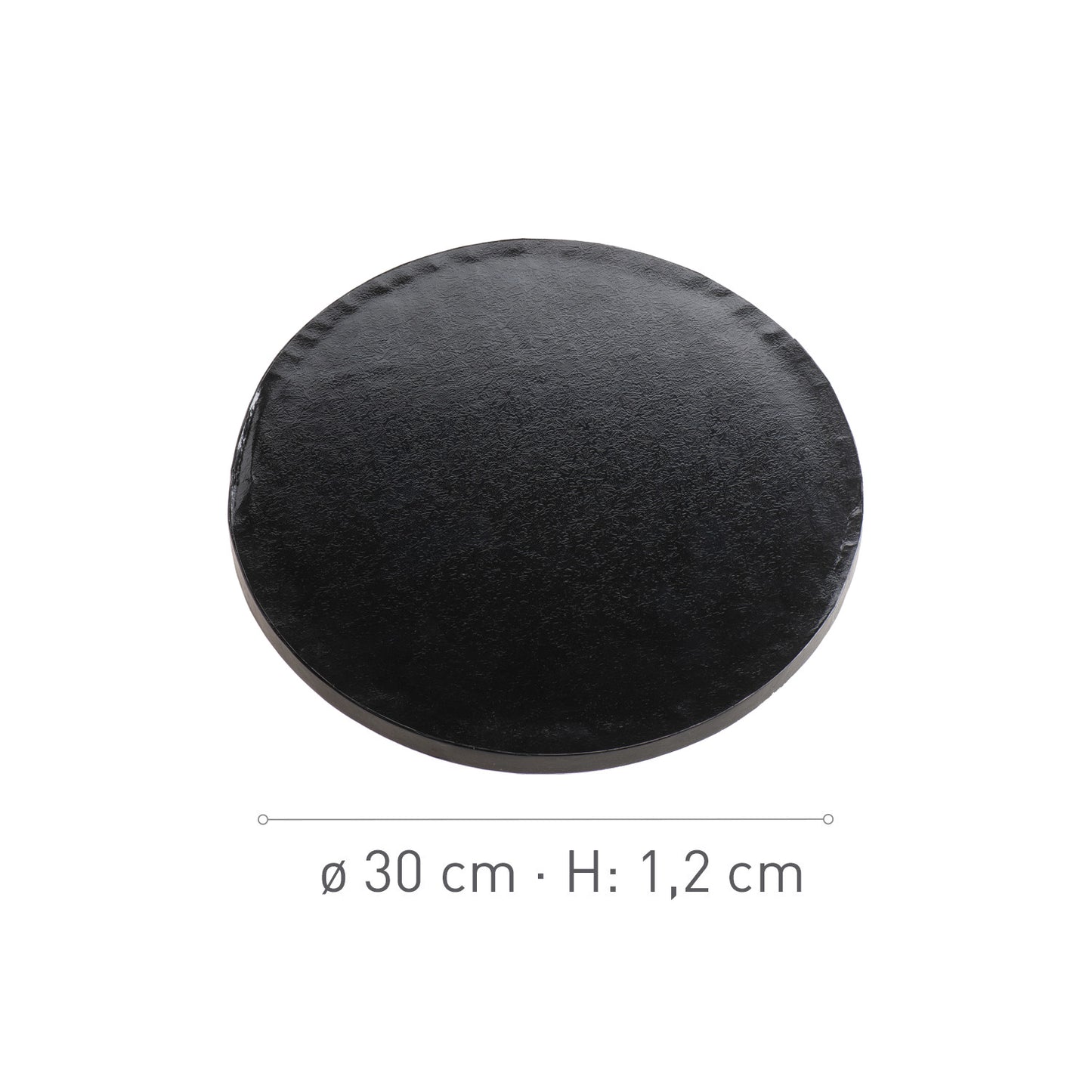 BASE DE TARTA REDONDA NEGRA Ø 30CM H1.2CM