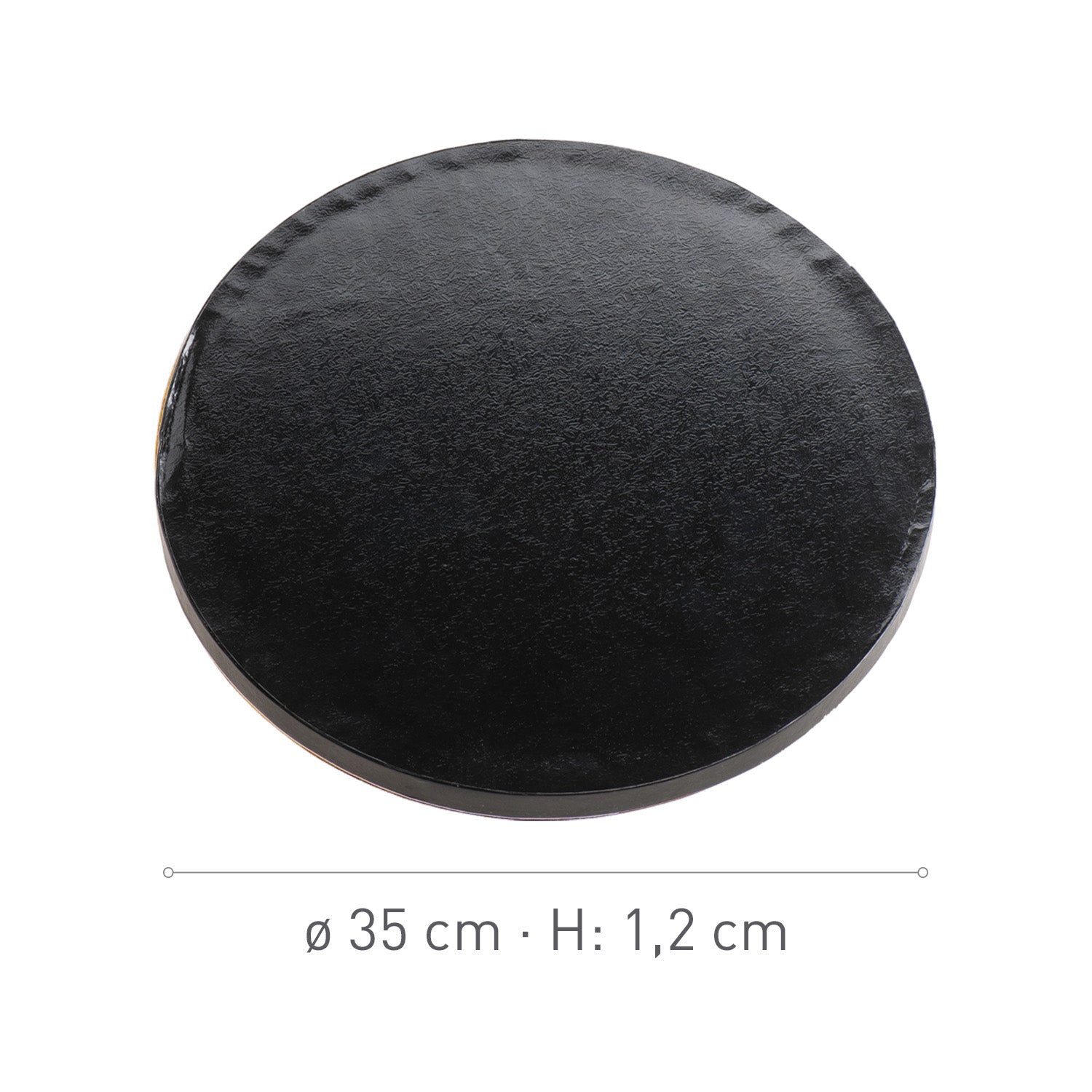 BASE DE TARTA REDONDA NEGRA Ø 35CM H1.2CM
