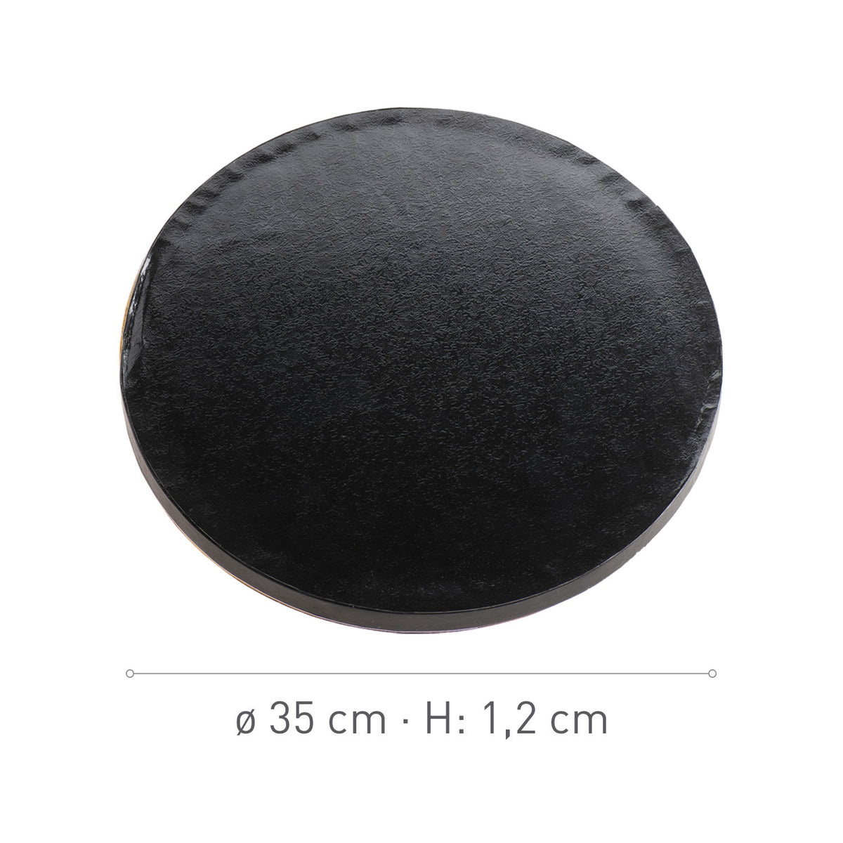 BASE DE TARTA REDONDA NEGRA Ø 35CM H1.2CM