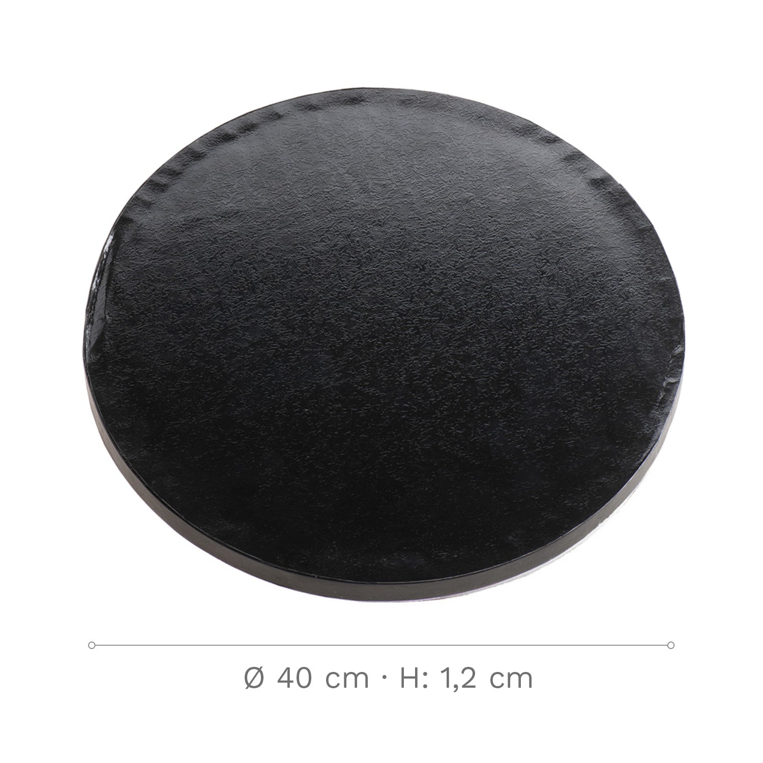 BASE DE TARTA REDONDA NEGRA Ø 40CM H1.2CM