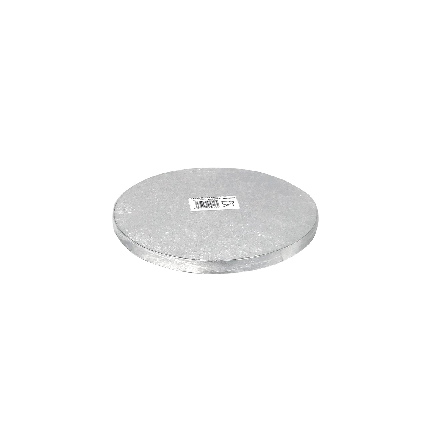 BASE DE BOLO REDONDA PRATEADA Ø 20CM H1.2CM