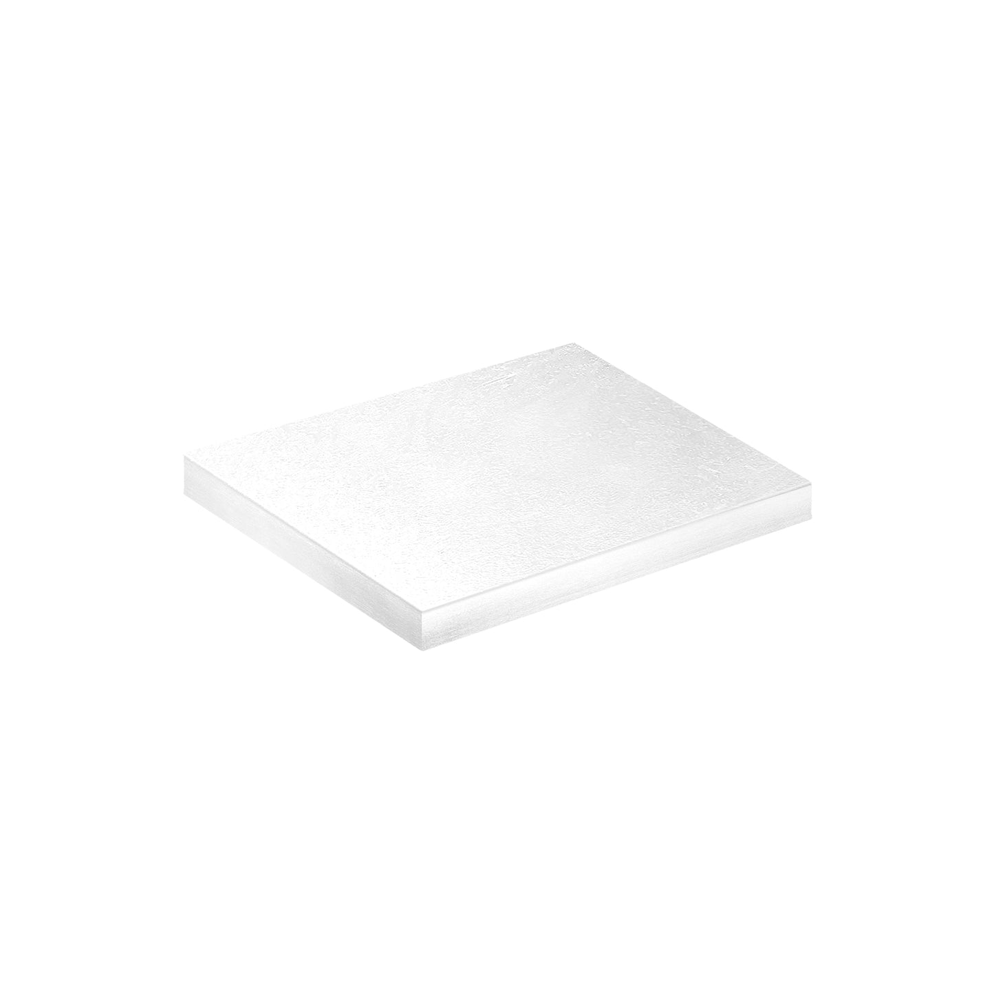 BASE À GÂTEAU BLANCHE CARRÉE 25X25H1.2CM