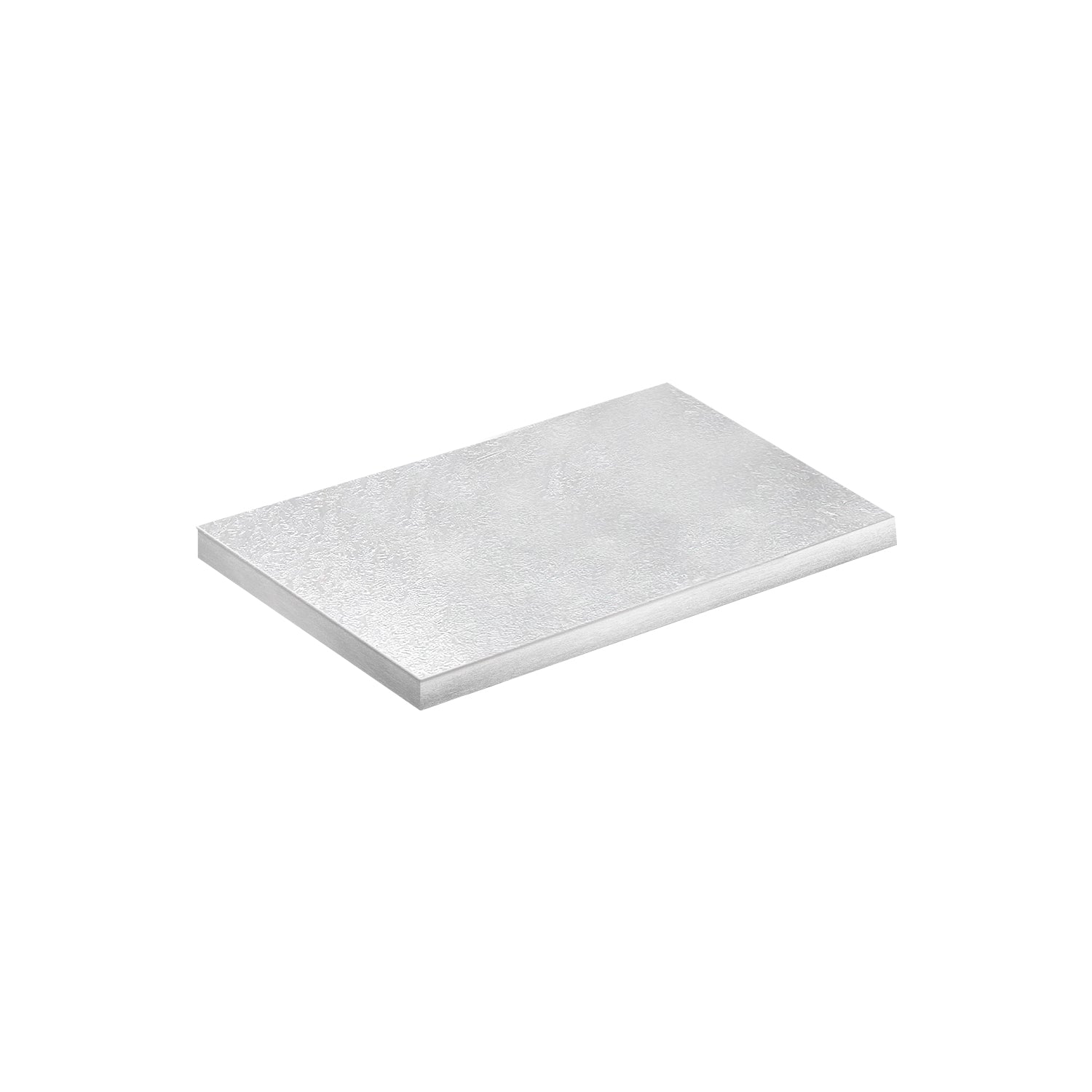 RECTANGULAR CAKE BASE SILVER 20X30H1.2CM