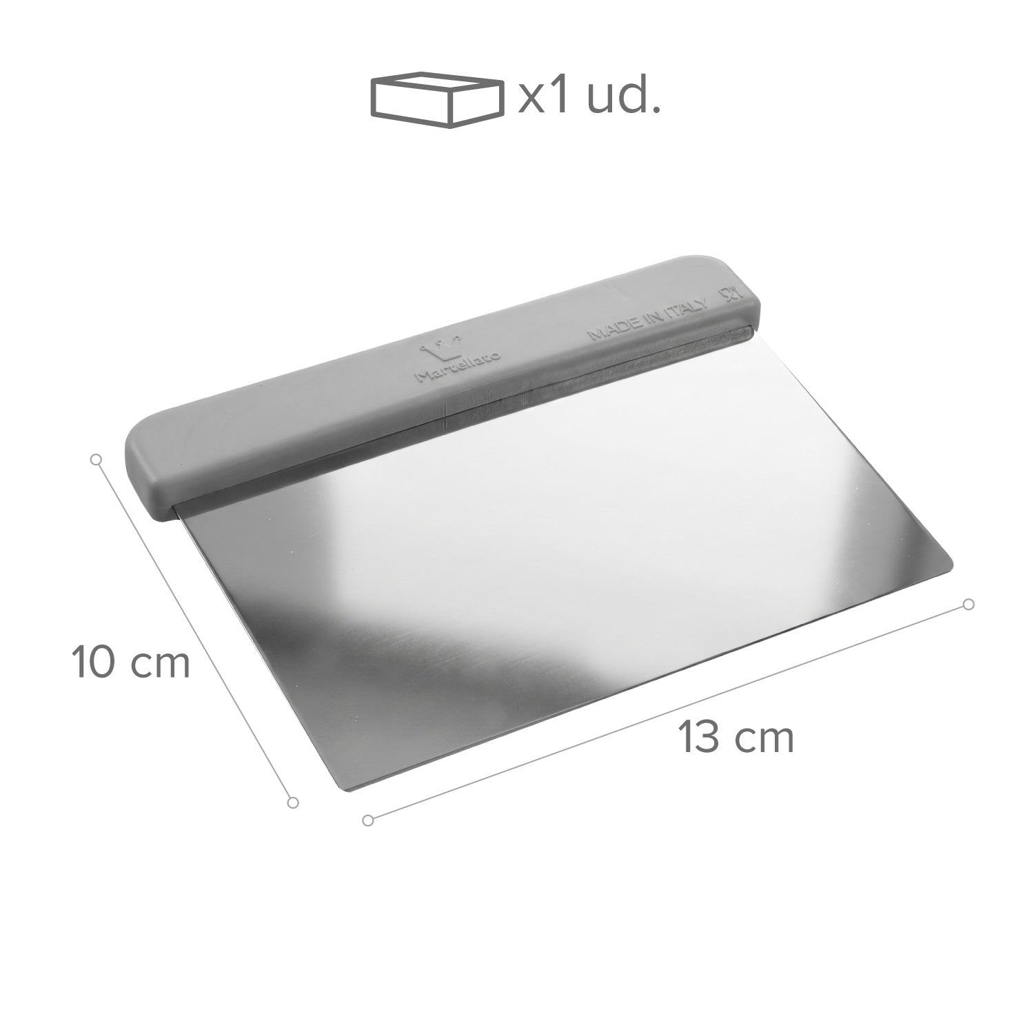 RASPADOR ACERO INOX.130X100MM