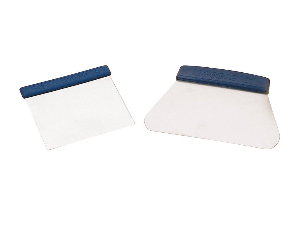 RASPADOR ACERO FLEXIBLE A.INOX. 12X11.5CM (9.5CM HOJA)