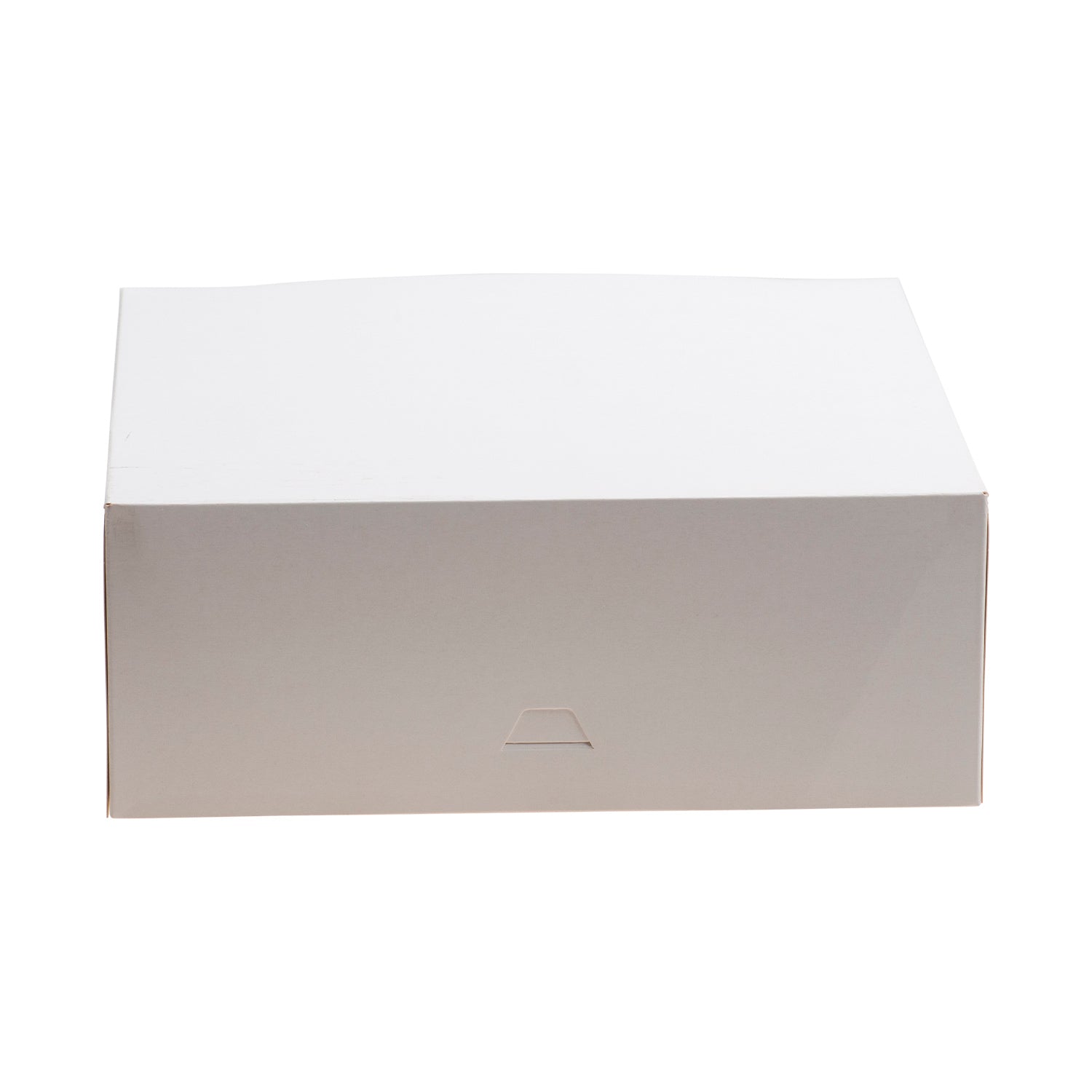 WHITE CAKE BOX CARDBOARD 26X26X10CM
