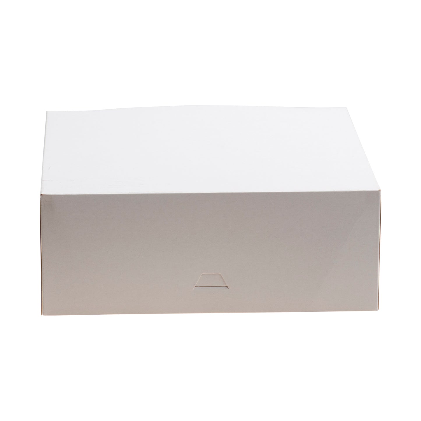 WHITE CAKE BOX CARDBOARD 26X26X10CM