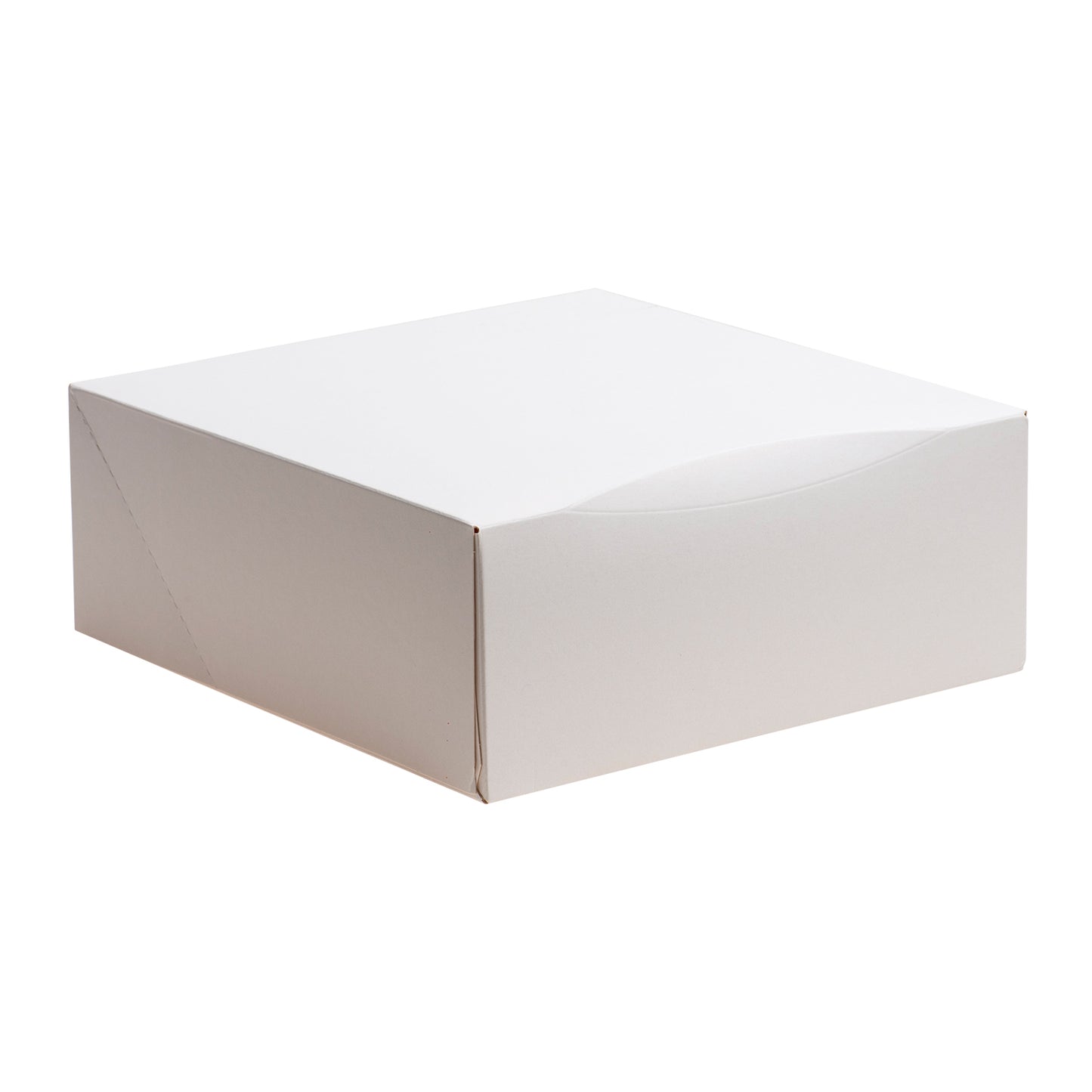 WHITE CAKE BOX CARDBOARD 26X26X10CM