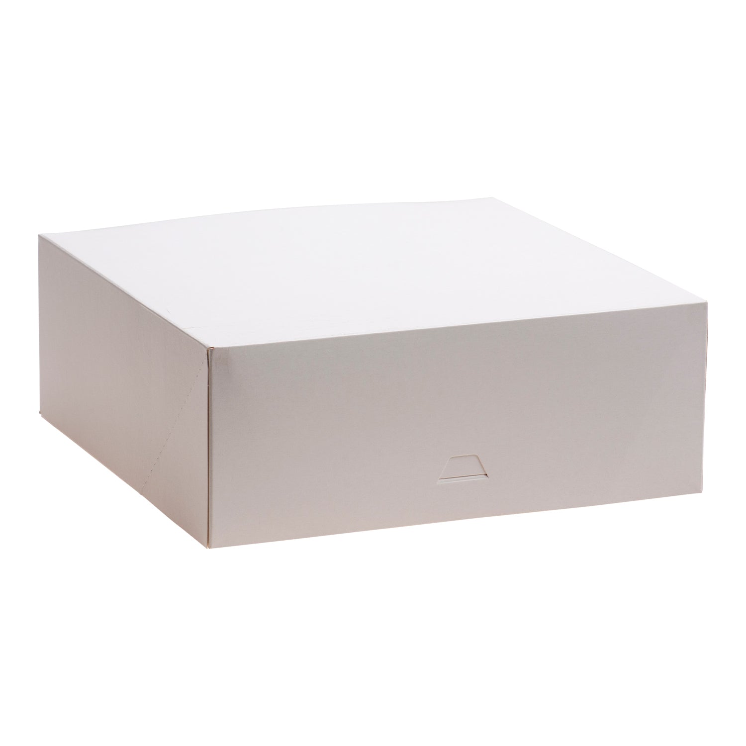 BOÎTE À GÂTEAUX EN CARTON BLANC 29X29X10CM