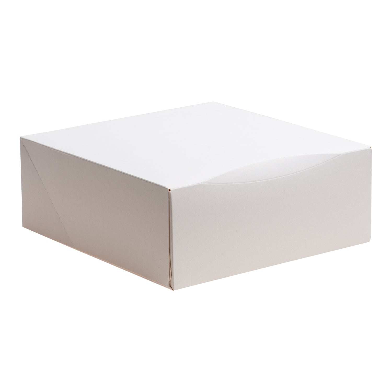 BOÎTE À GÂTEAUX EN CARTON BLANC 29X29X10CM