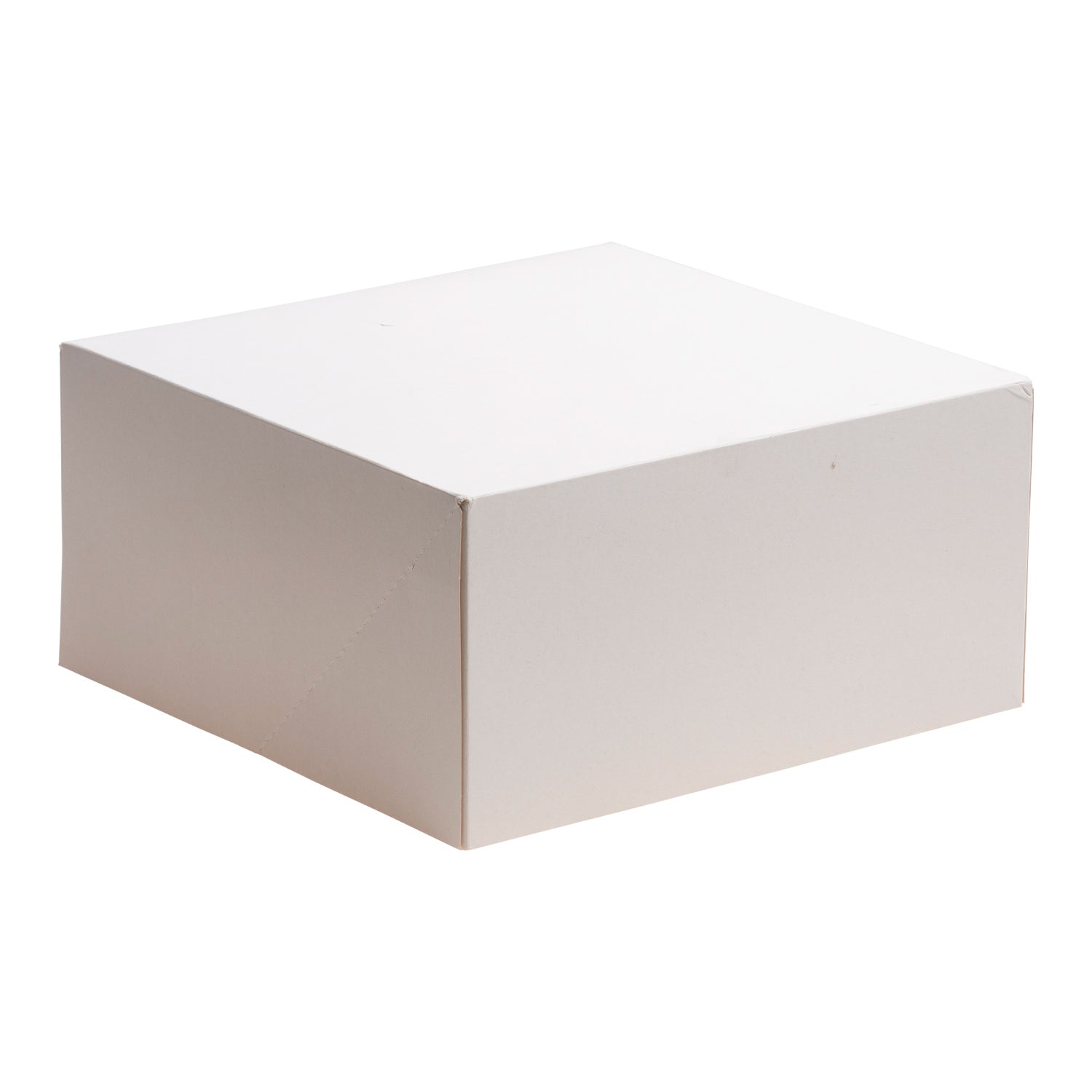 CAIXA DE PASTELARIA EM CARTÃO BRANCO 23X23X13CM