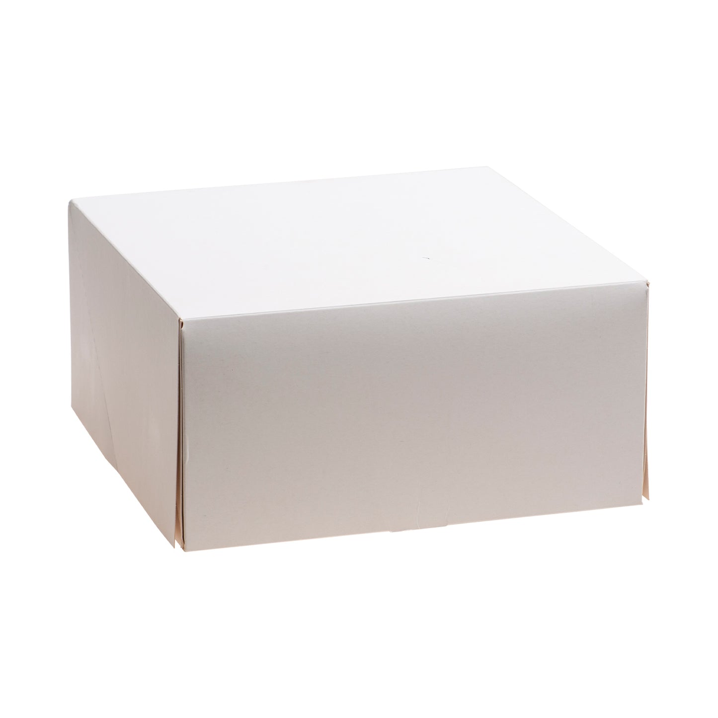 WHITE CAKE BOX CARDBOARD 26X26X13CM