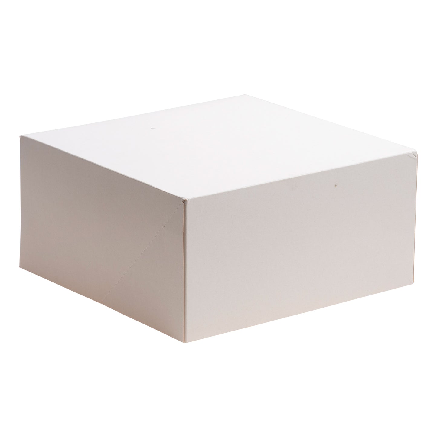 WHITE CAKE BOX CARDBOARD 26X26X13CM