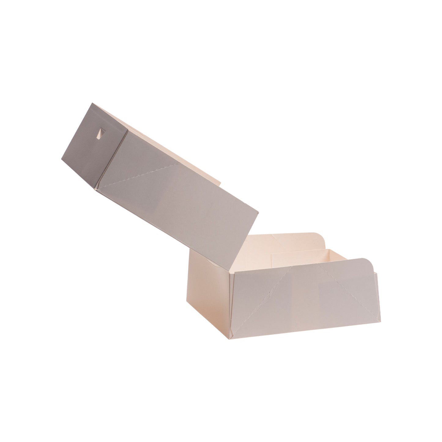 CAIXA PARA BOLOS EM CARTÃO BRANCO 16X16X8CM