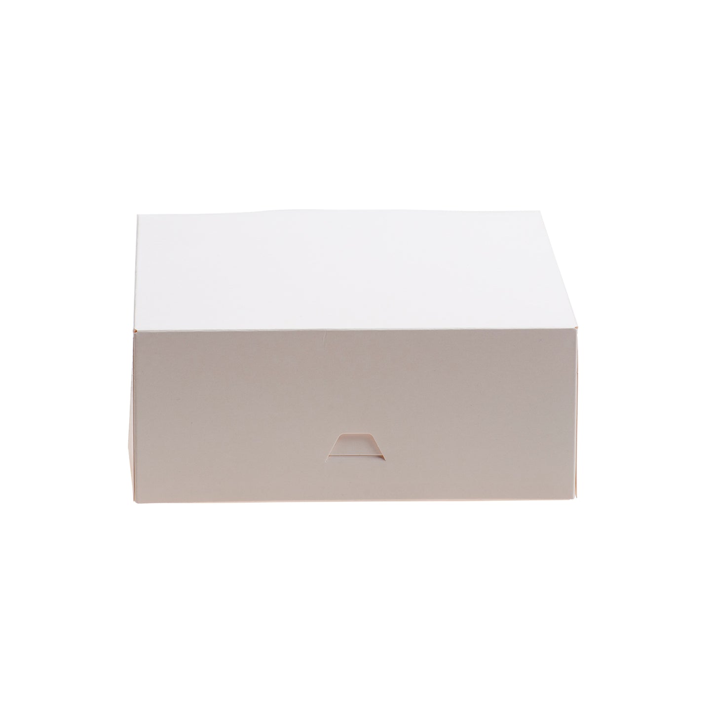 CAIXA PARA BOLOS EM CARTÃO BRANCO 16X16X8CM